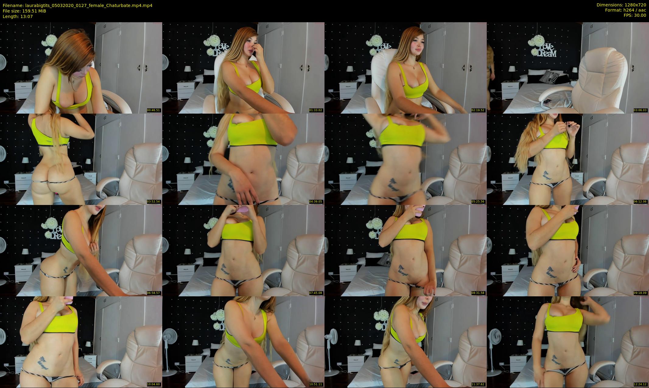 laurabigtits — 14 minute Chaturbate female cam show recording, 720p, Mar 5, 2020