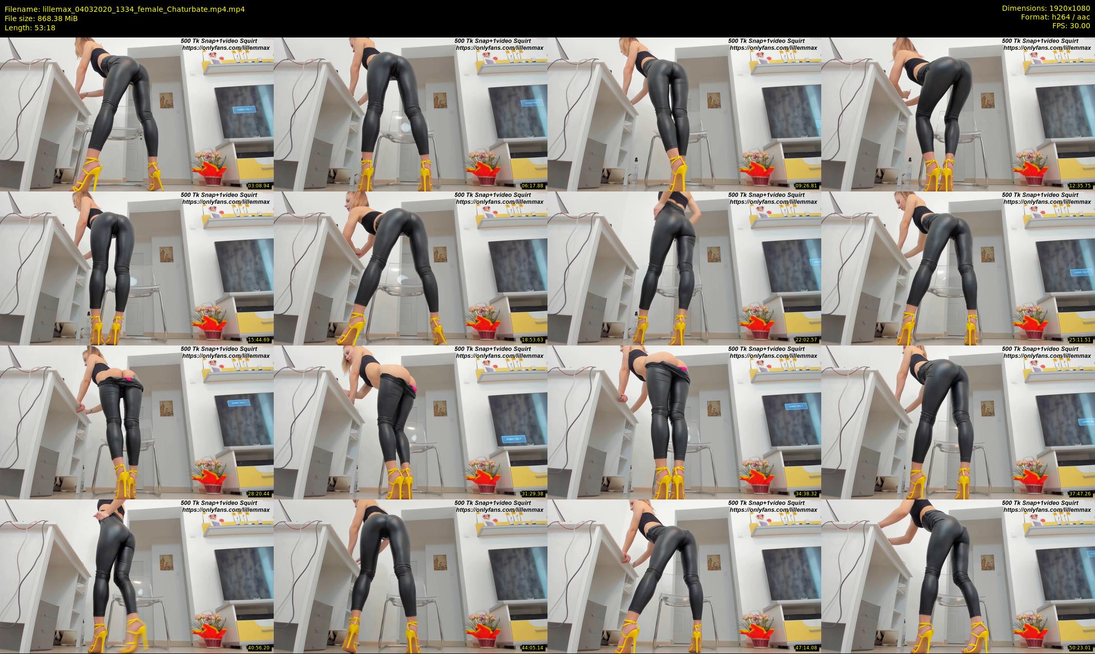 lillemax — 54 minute Chaturbate female cam show recording, 1080p, Mar 4, 2020