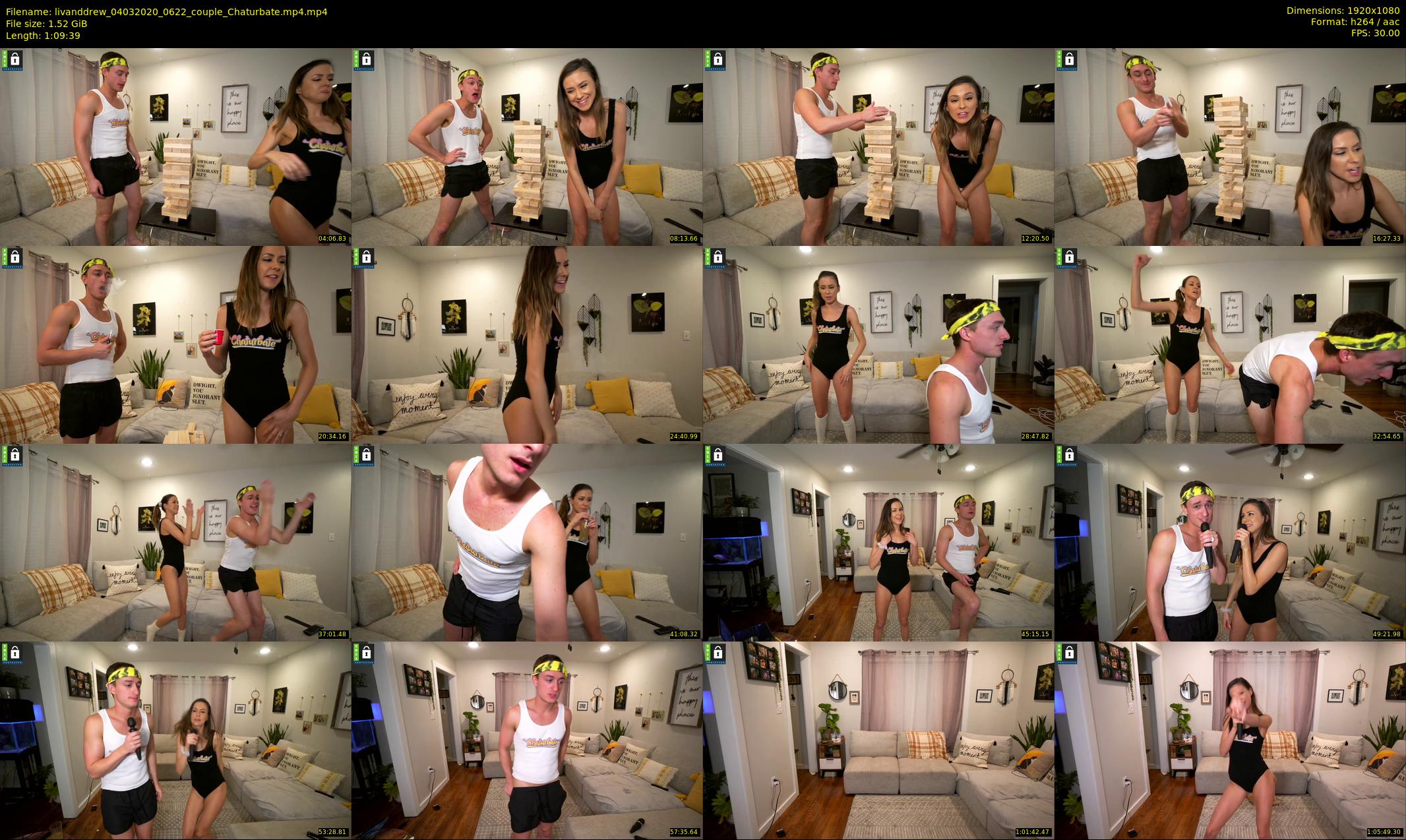 livanddrew — 70 minute Chaturbate couple cam show recording, 1080p, Mar 4, 2020