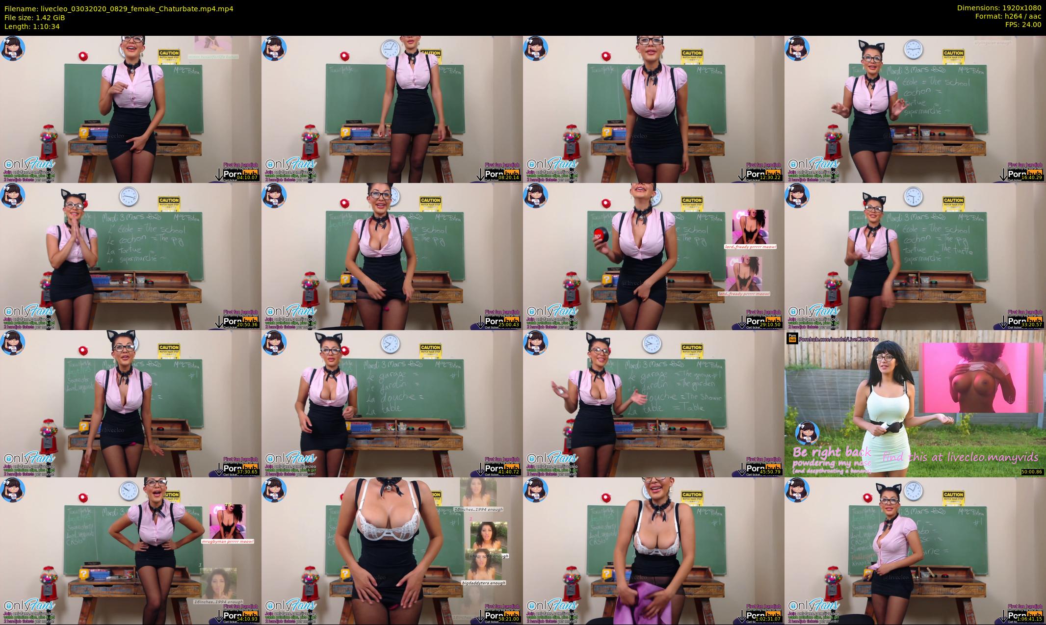 livecleo — 71 minute Chaturbate female cam show recording, 1080p, Mar 3, 2020