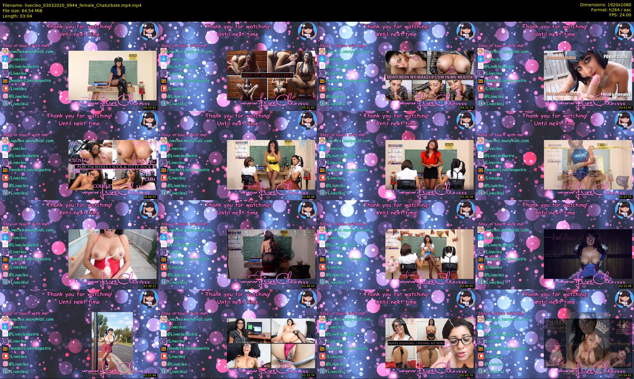 livecleo — 4 minute Chaturbate female cam show recording, 1080p, Mar 3, 2020