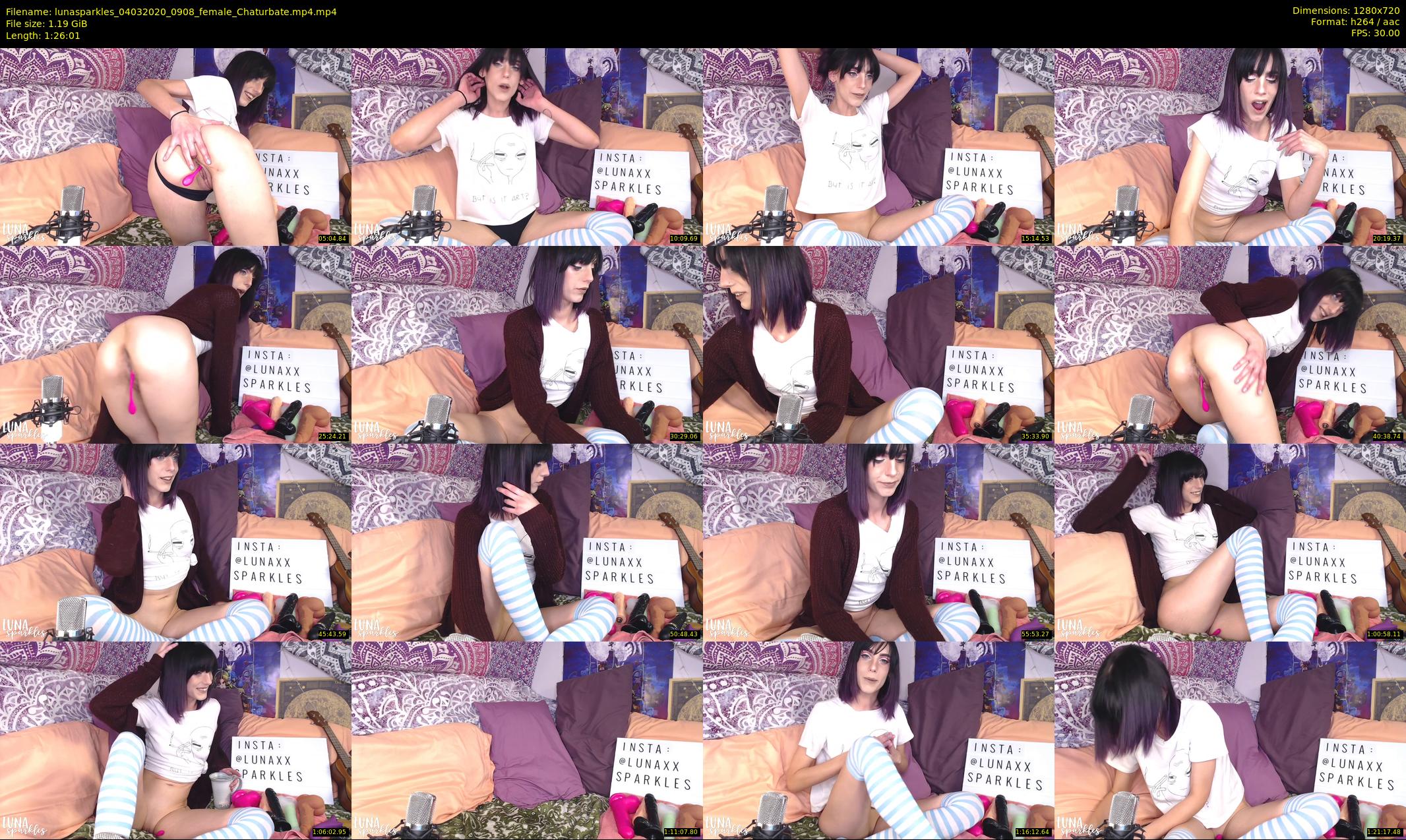 lunasparkles — 87 minute Chaturbate female cam show recording, 720p, Mar 4, 2020