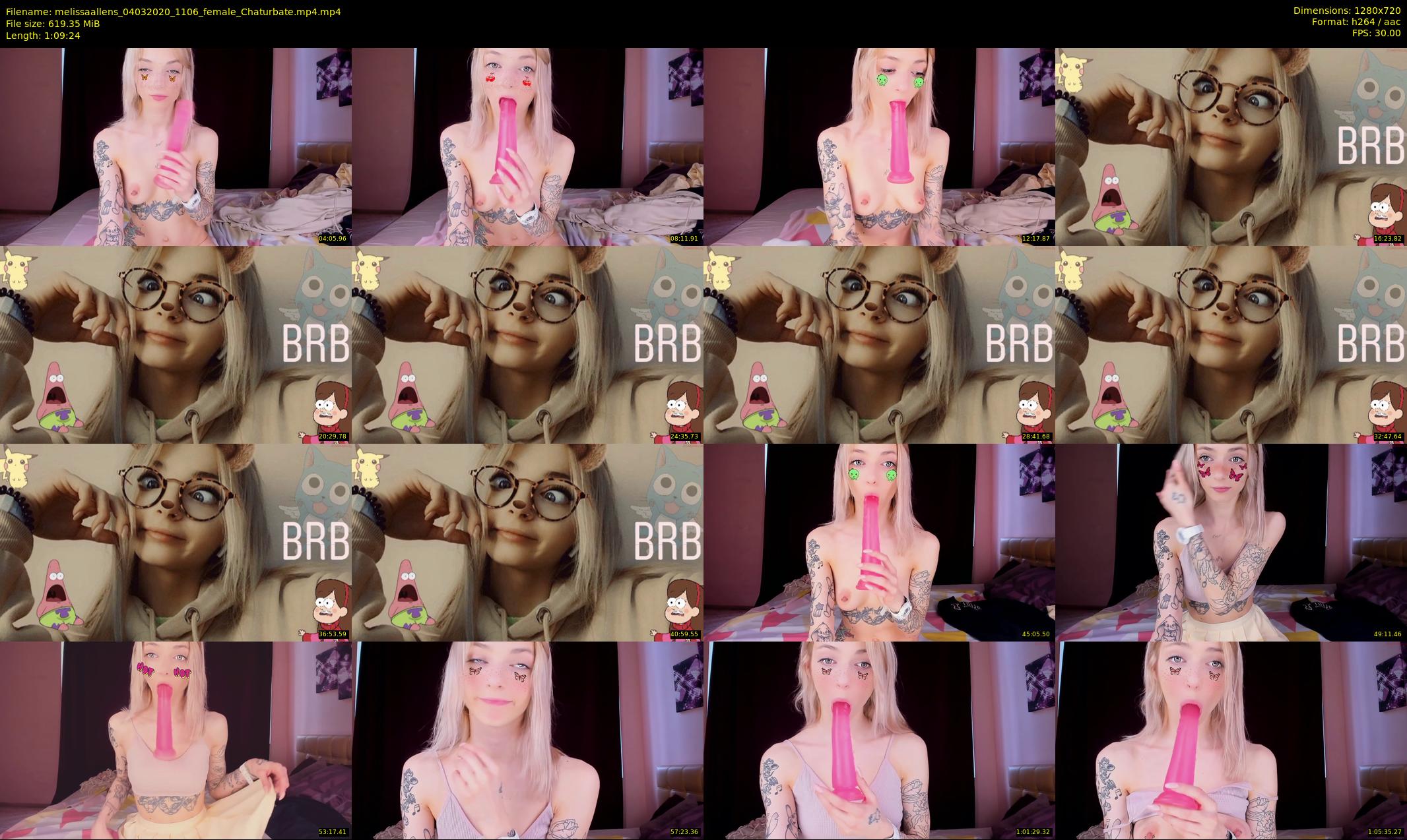 melissaallens — 70 minute Chaturbate female cam show recording, 720p, Mar 4, 2020