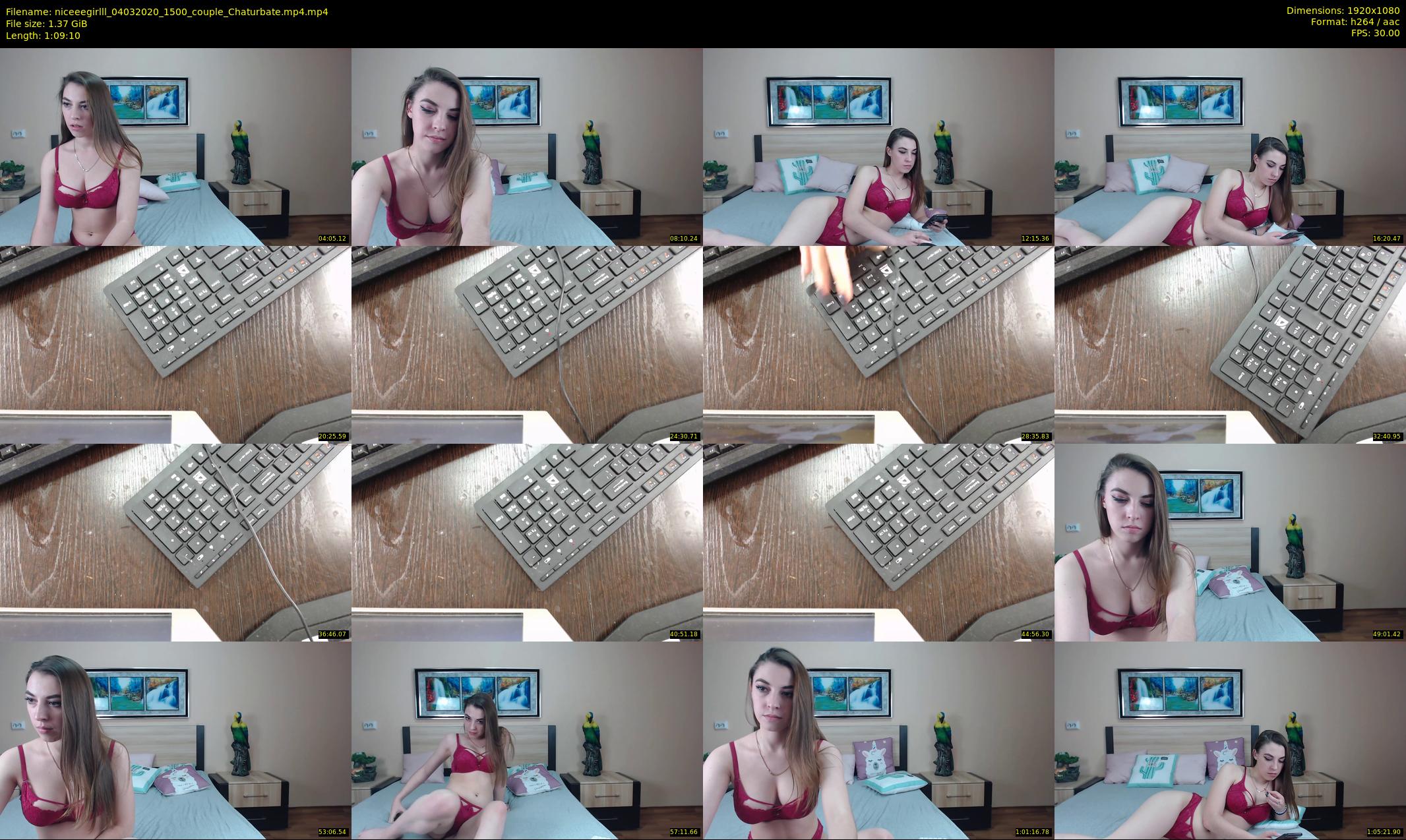 niceeegirlll — 70 minute Chaturbate couple cam show recording, 1080p, Mar 4, 2020