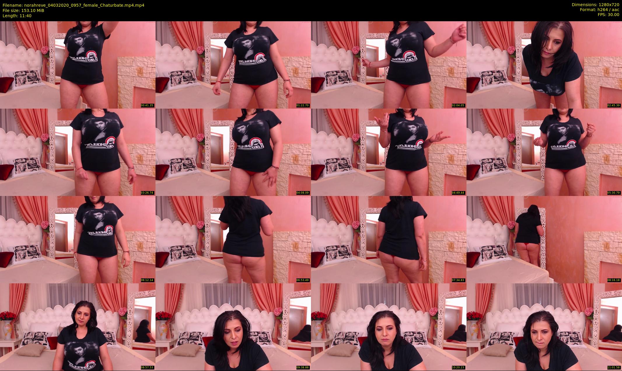 norahreve — 12 minute Chaturbate female cam show recording, 720p, Mar 4, 2020