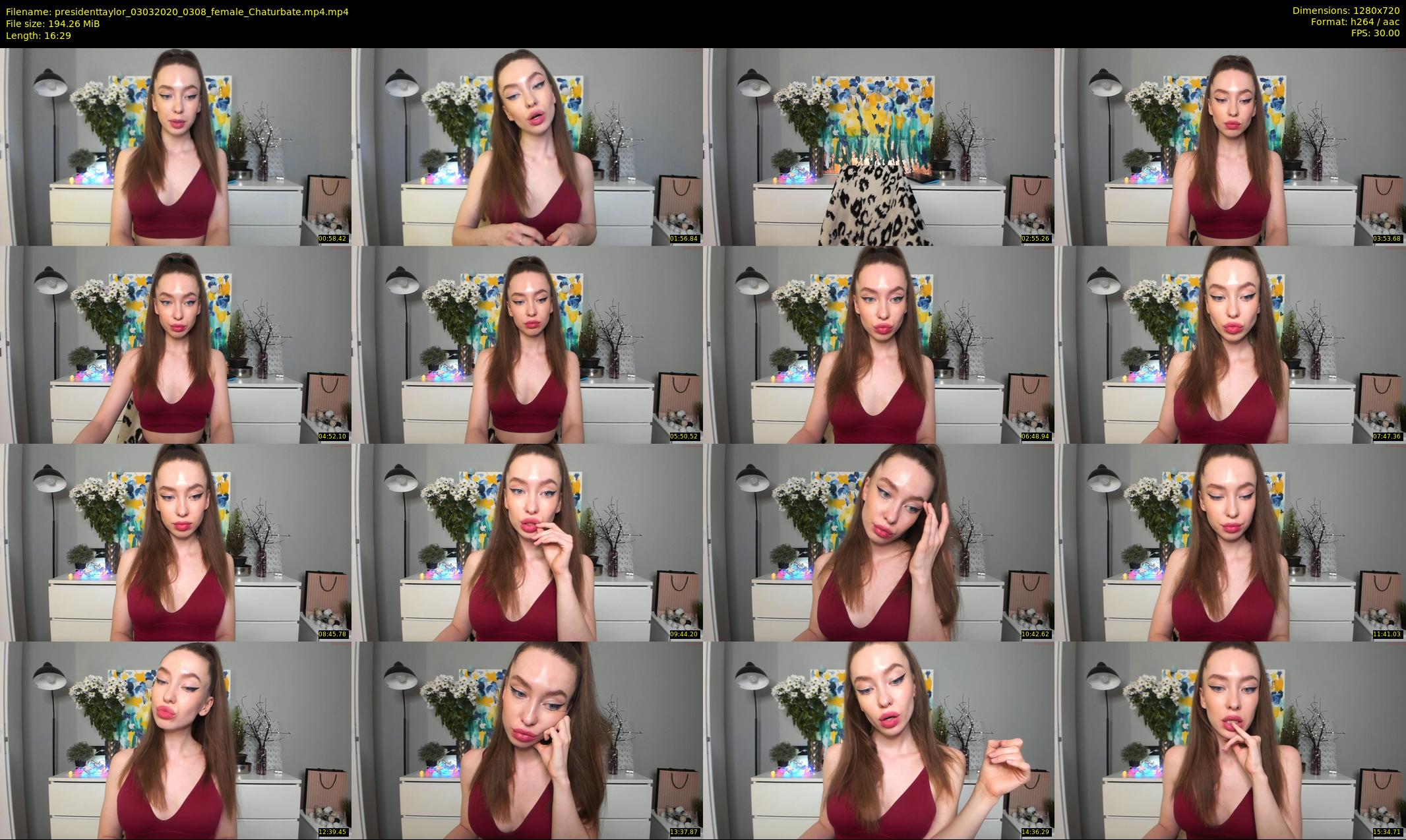presidenttaylor — 17 minute Chaturbate female cam show recording, 720p, Mar 3, 2020