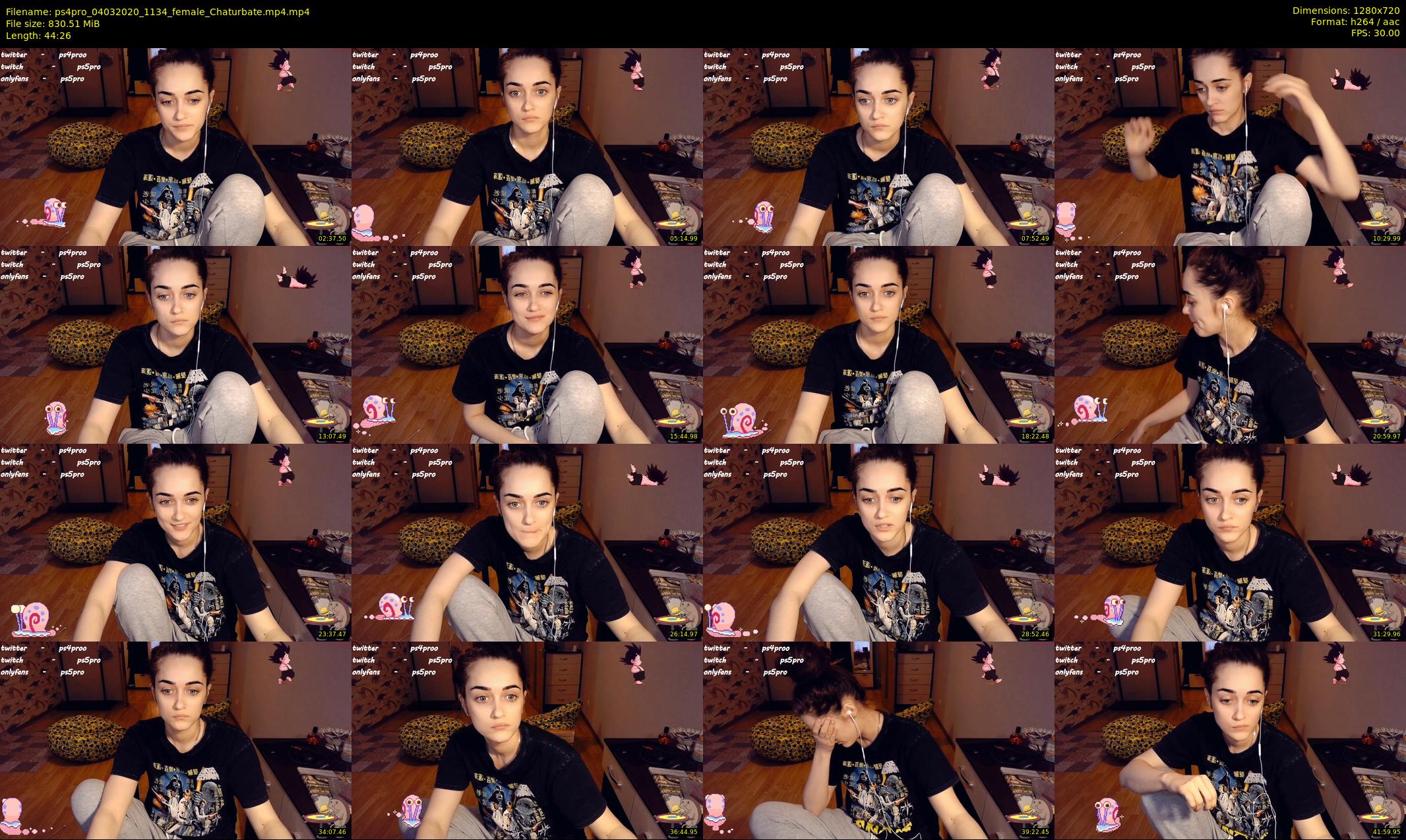 ps4pro — 45 minute Chaturbate female cam show recording, 720p, Mar 4, 2020