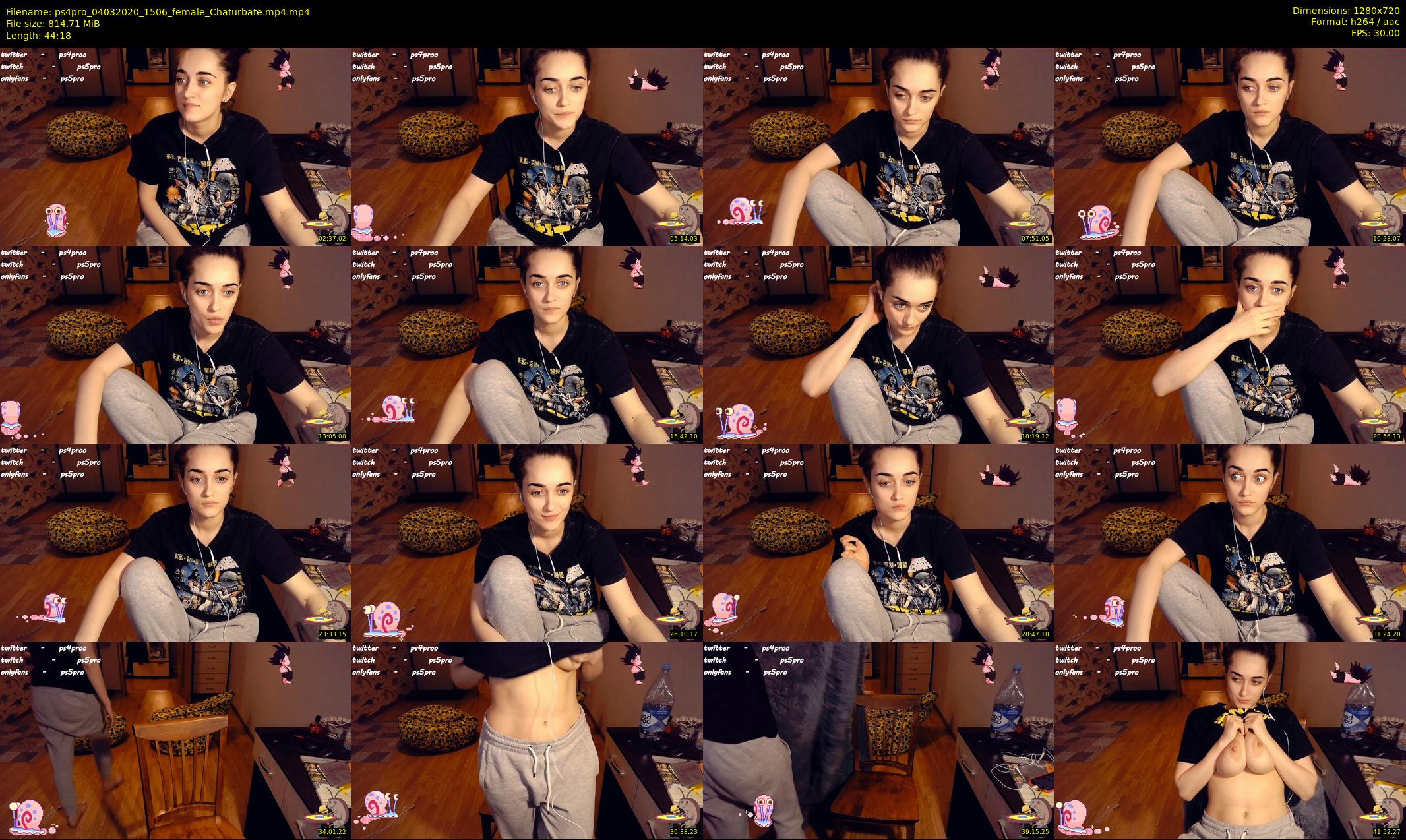ps4pro — 45 minute Chaturbate female cam show recording, 720p, Mar 4, 2020