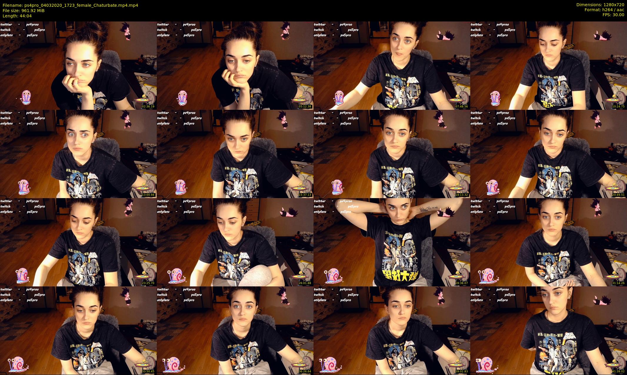 ps4pro — 45 minute Chaturbate female cam show recording, 720p, Mar 4, 2020