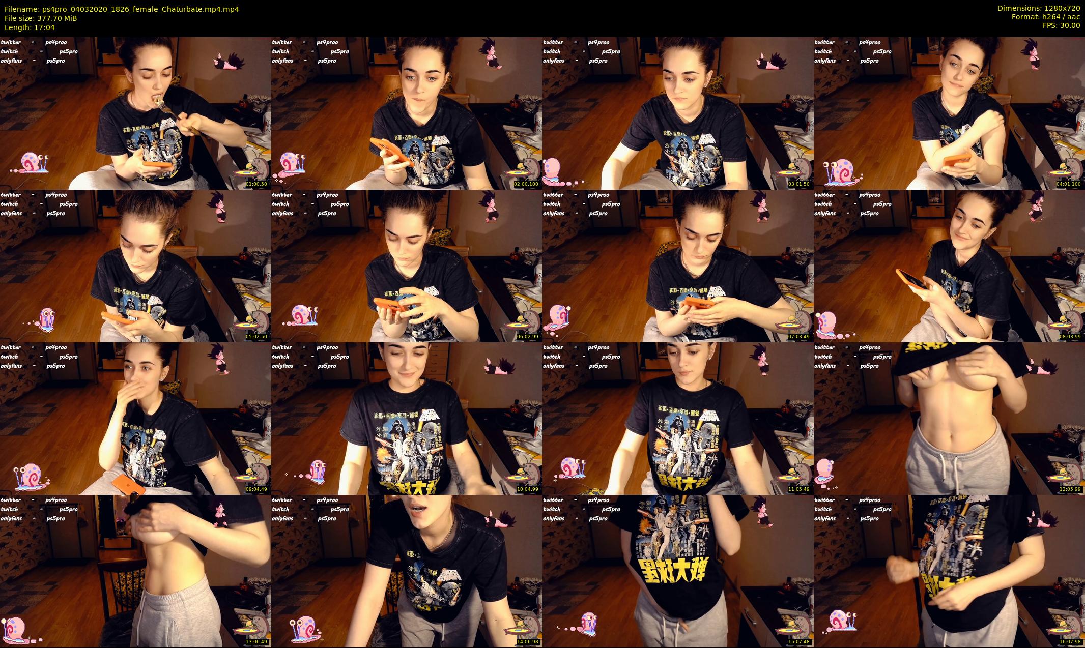 ps4pro — 18 minute Chaturbate female cam show recording, 720p, Mar 4, 2020