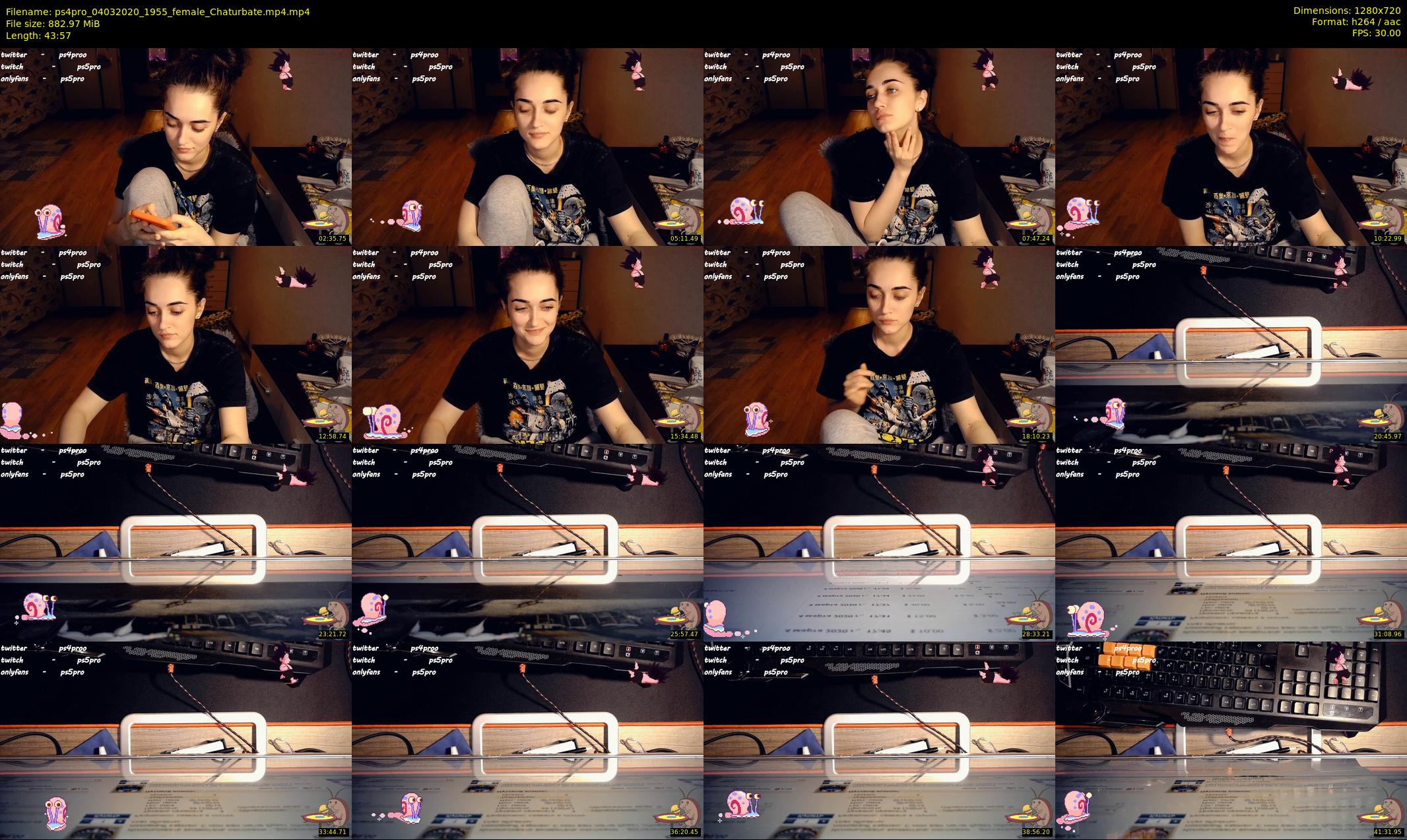 ps4pro — 44 minute Chaturbate female cam show recording, 720p, Mar 4, 2020