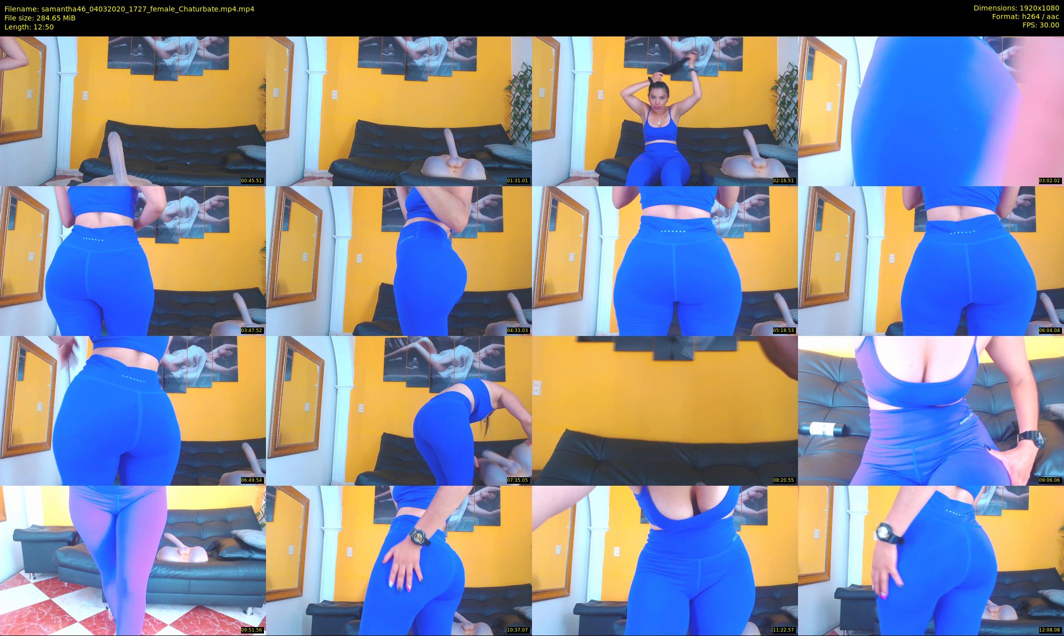 samantha46 — 13 minute Chaturbate female cam show recording, 1080p, Mar 4, 2020