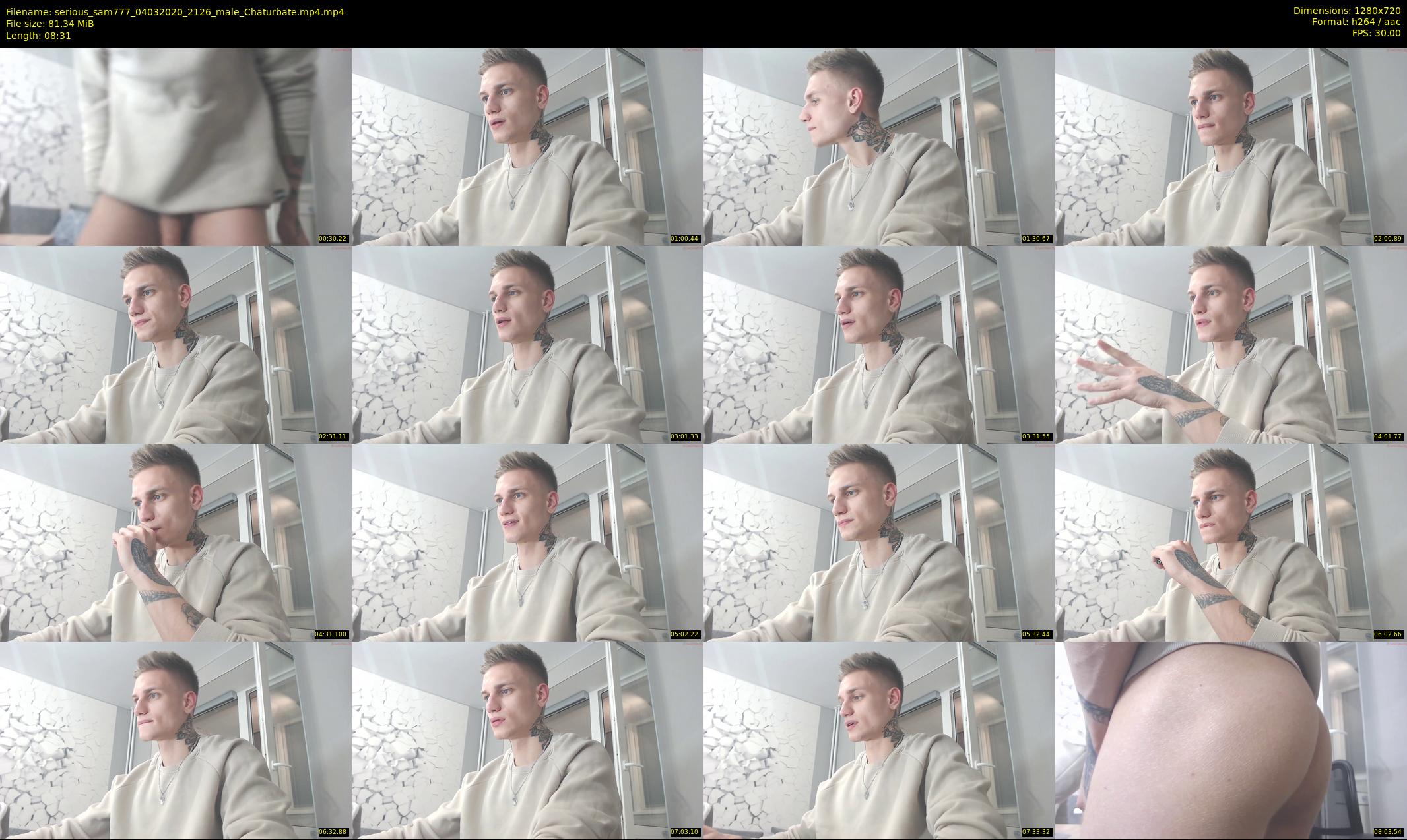 serious_sam777 — 9 minute Chaturbate male cam show recording, 720p, Mar 4, 2020