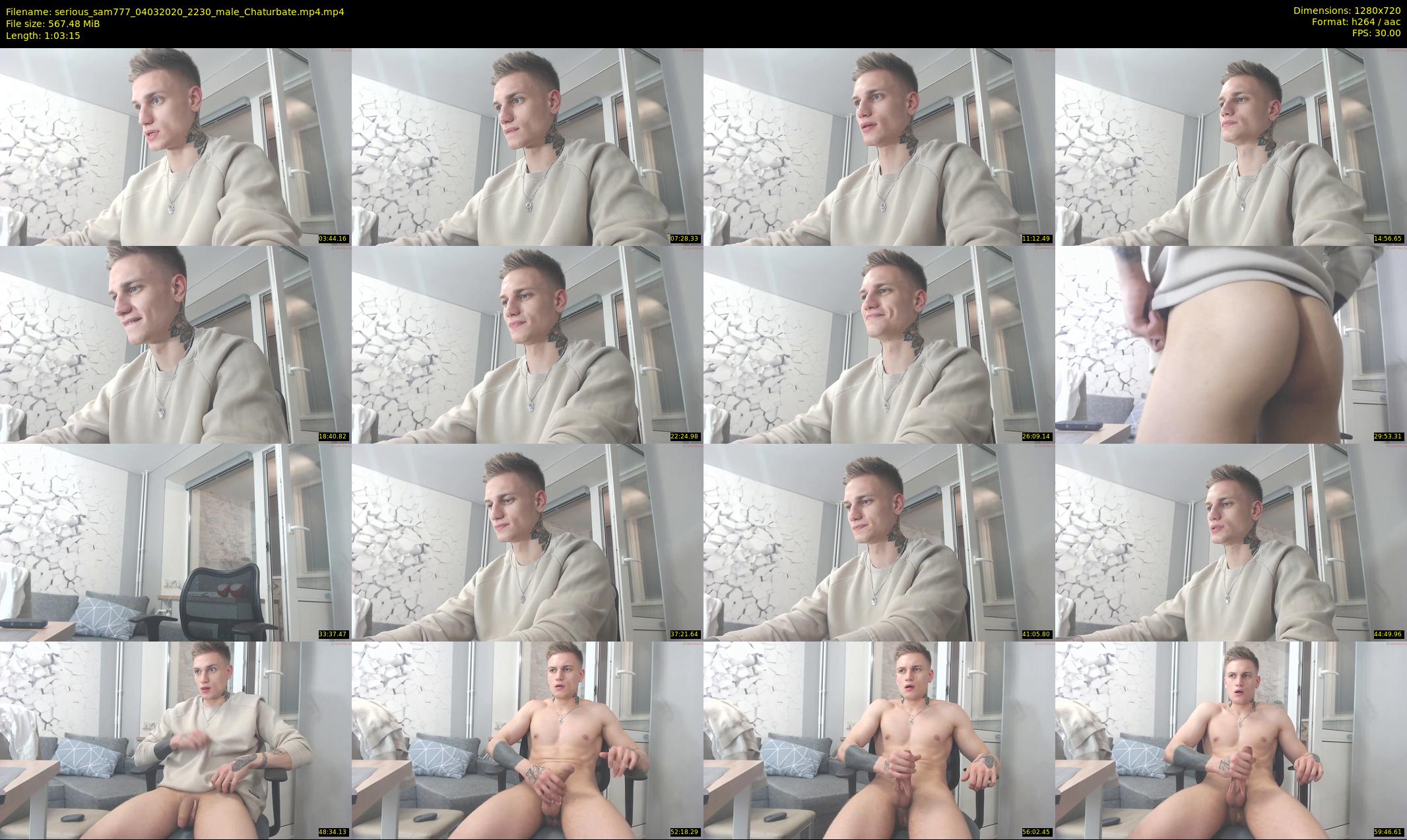 serious_sam777 — 64 minute Chaturbate male cam show recording, 720p, Mar 4, 2020