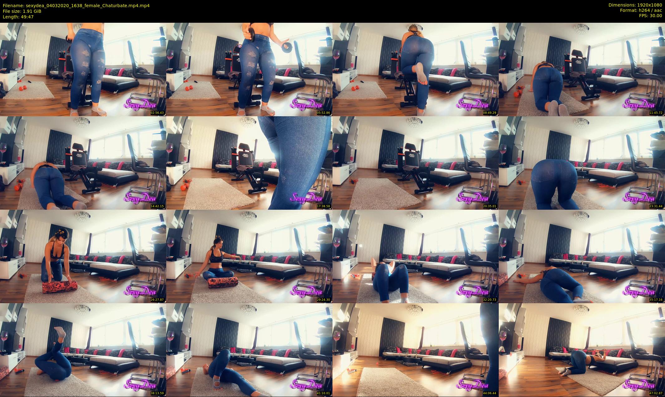 sexydea — 50 minute Chaturbate female cam show recording, 1080p, Mar 4, 2020