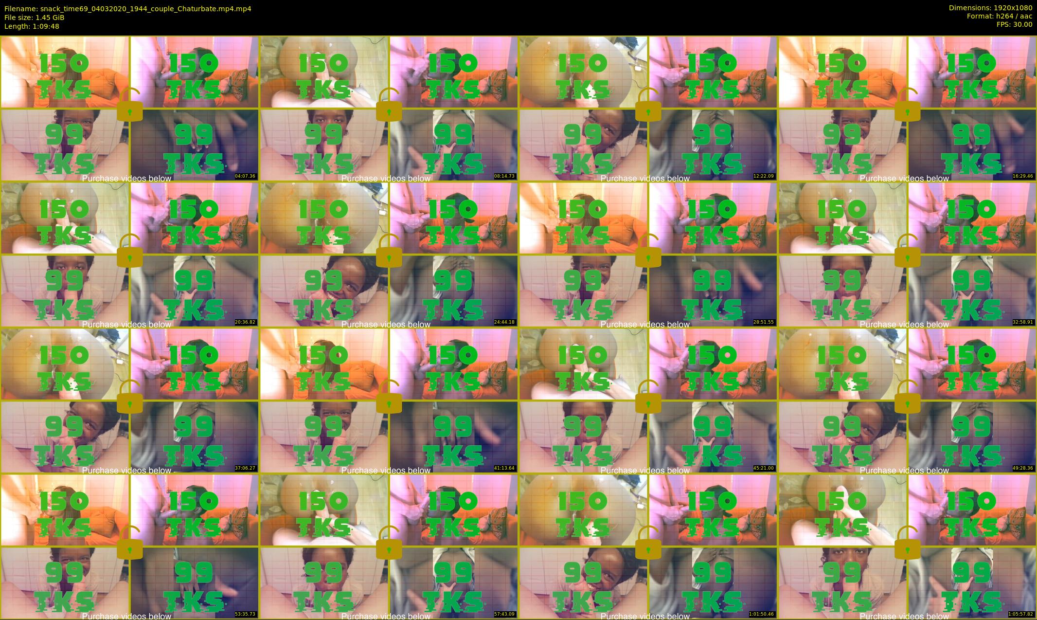 snack_time69 — 70 minute Chaturbate couple cam show recording, 1080p, Mar 4, 2020