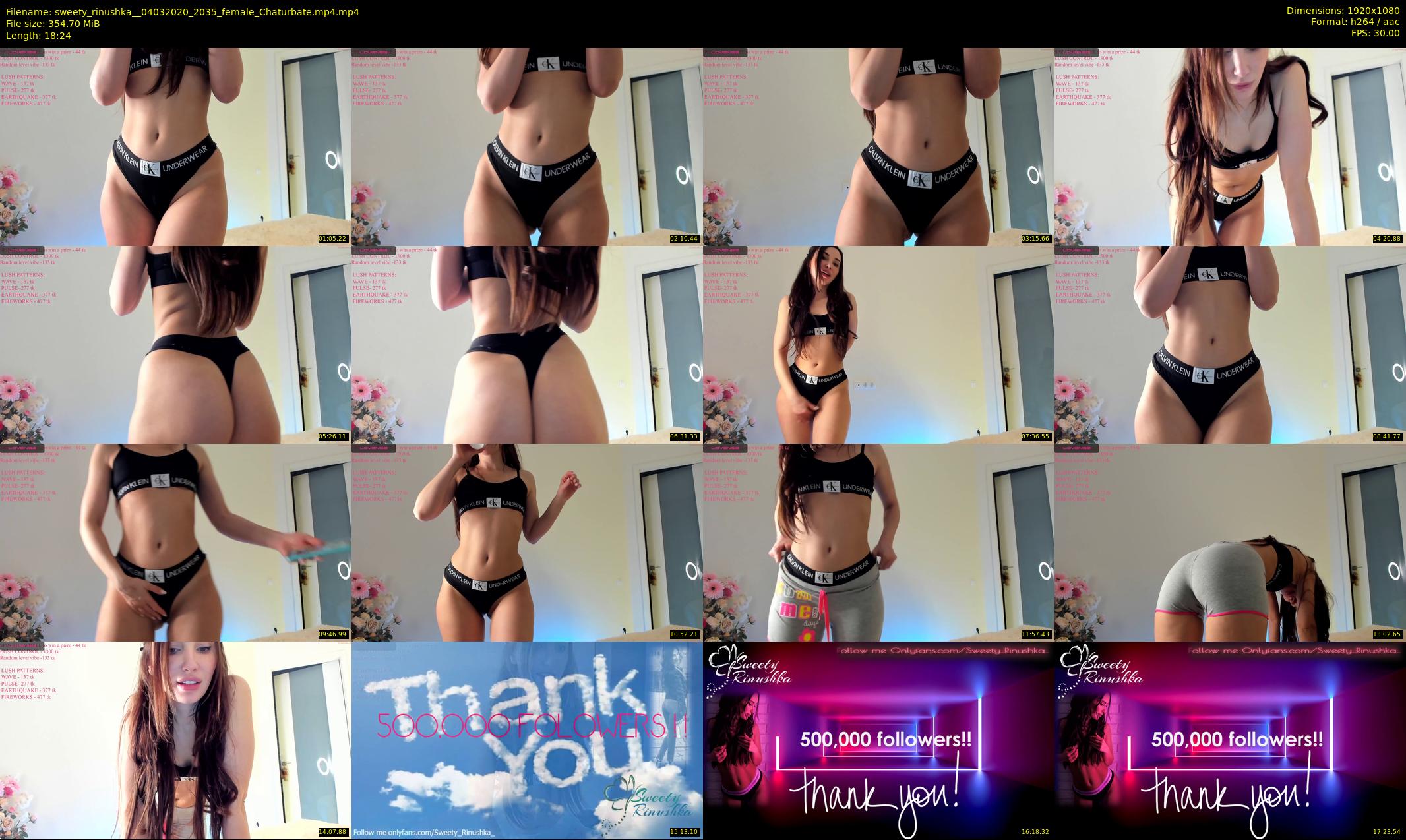 sweety_rinushka_ — 19 minute Chaturbate female cam show recording, 1080p, Mar 4, 2020