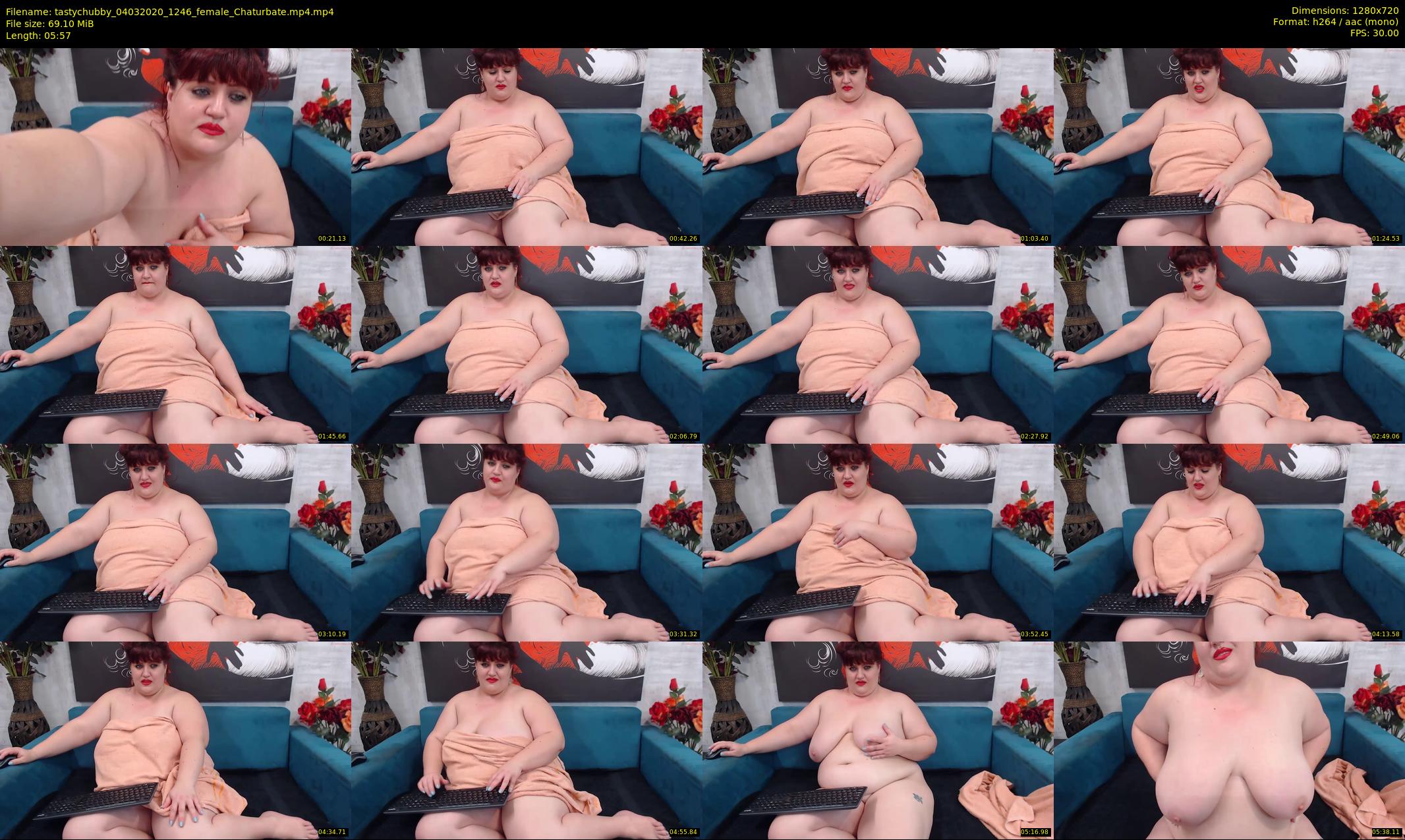 tastychubby — 6 minute Chaturbate female cam show recording, 720p, Mar 4, 2020