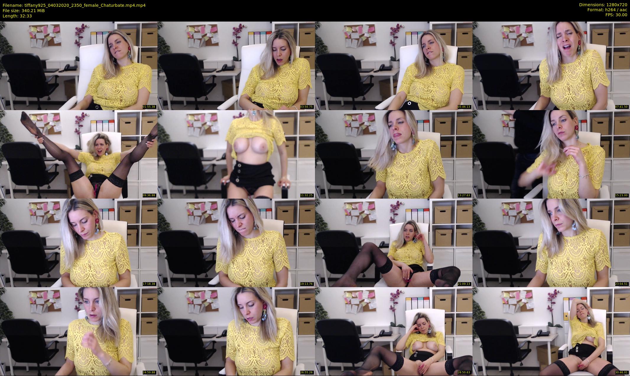 tiffany925 — 33 minute Chaturbate female cam show recording, 720p, Mar 4, 2020