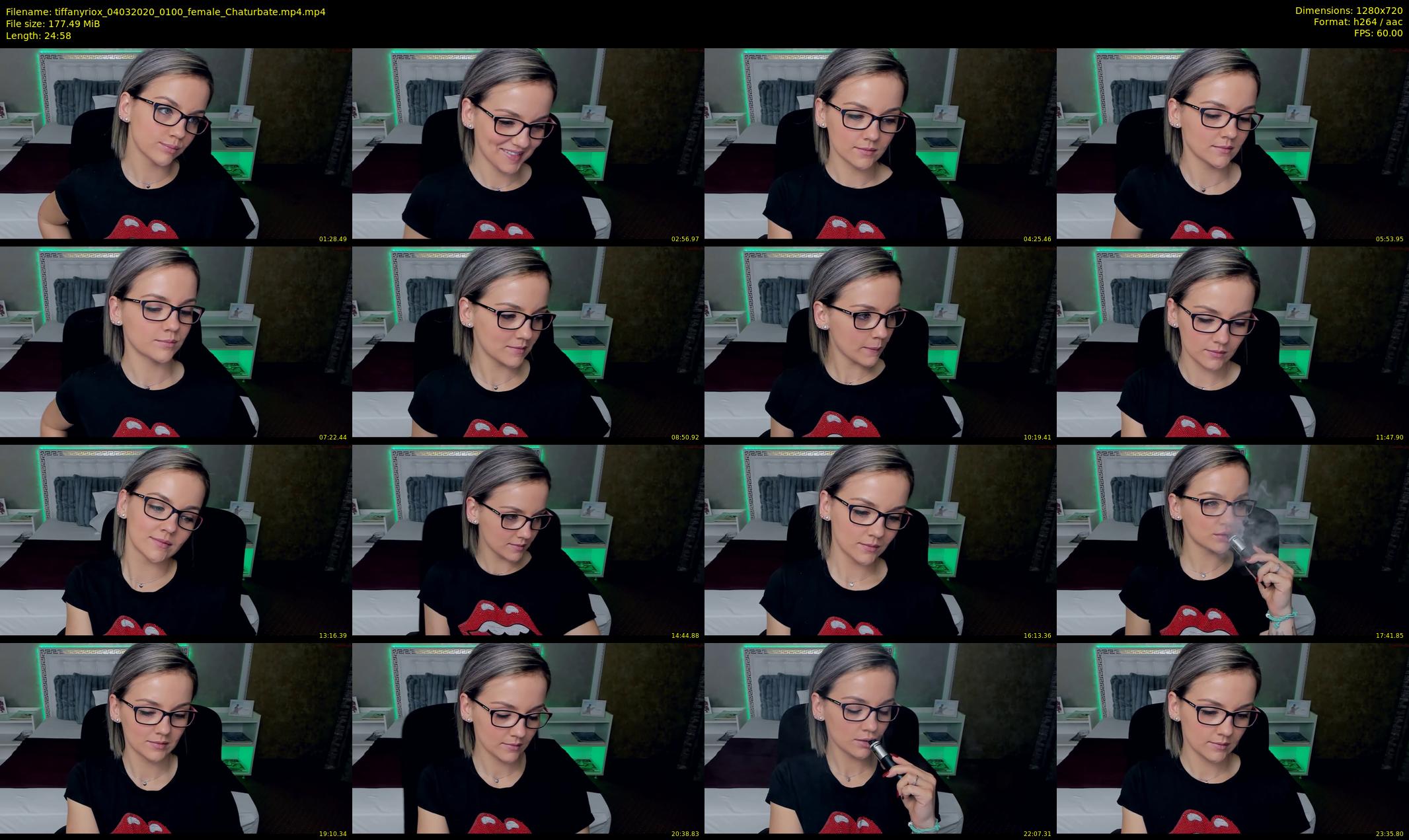 tiffanyriox — 25 minute Chaturbate female cam show recording, 720p, Mar 4, 2020