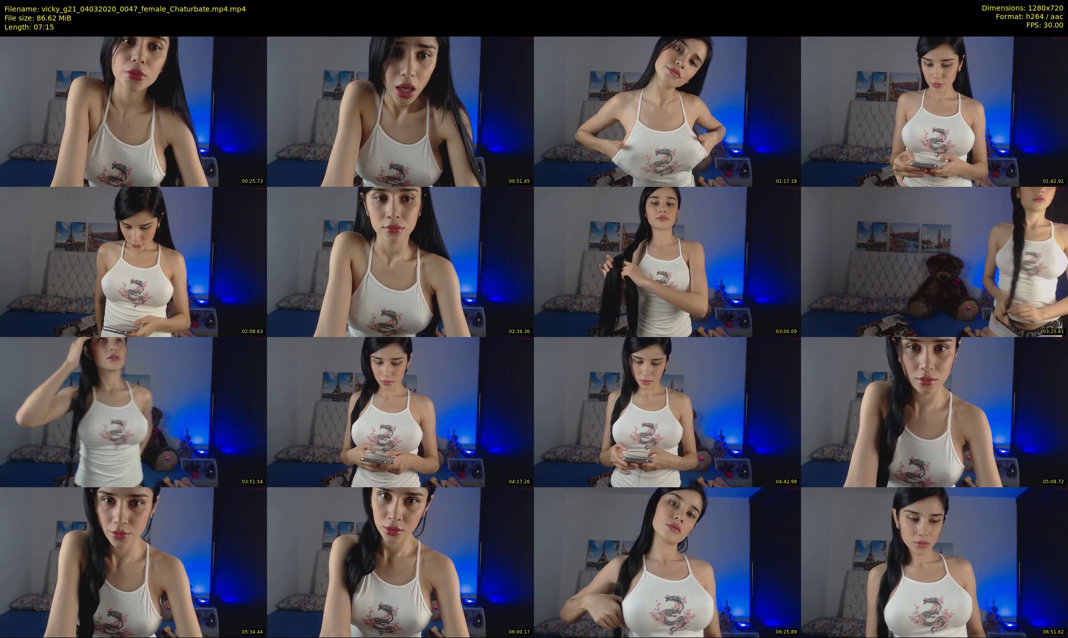 vicky_g21 — 8 minute Chaturbate female cam show recording, 720p, Mar 4, 2020