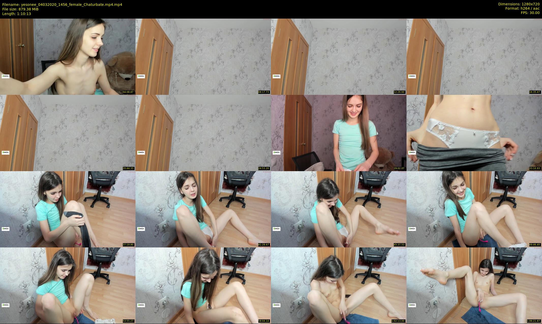 yesonee — 71 minute Chaturbate female cam show recording, 720p, Mar 4, 2020