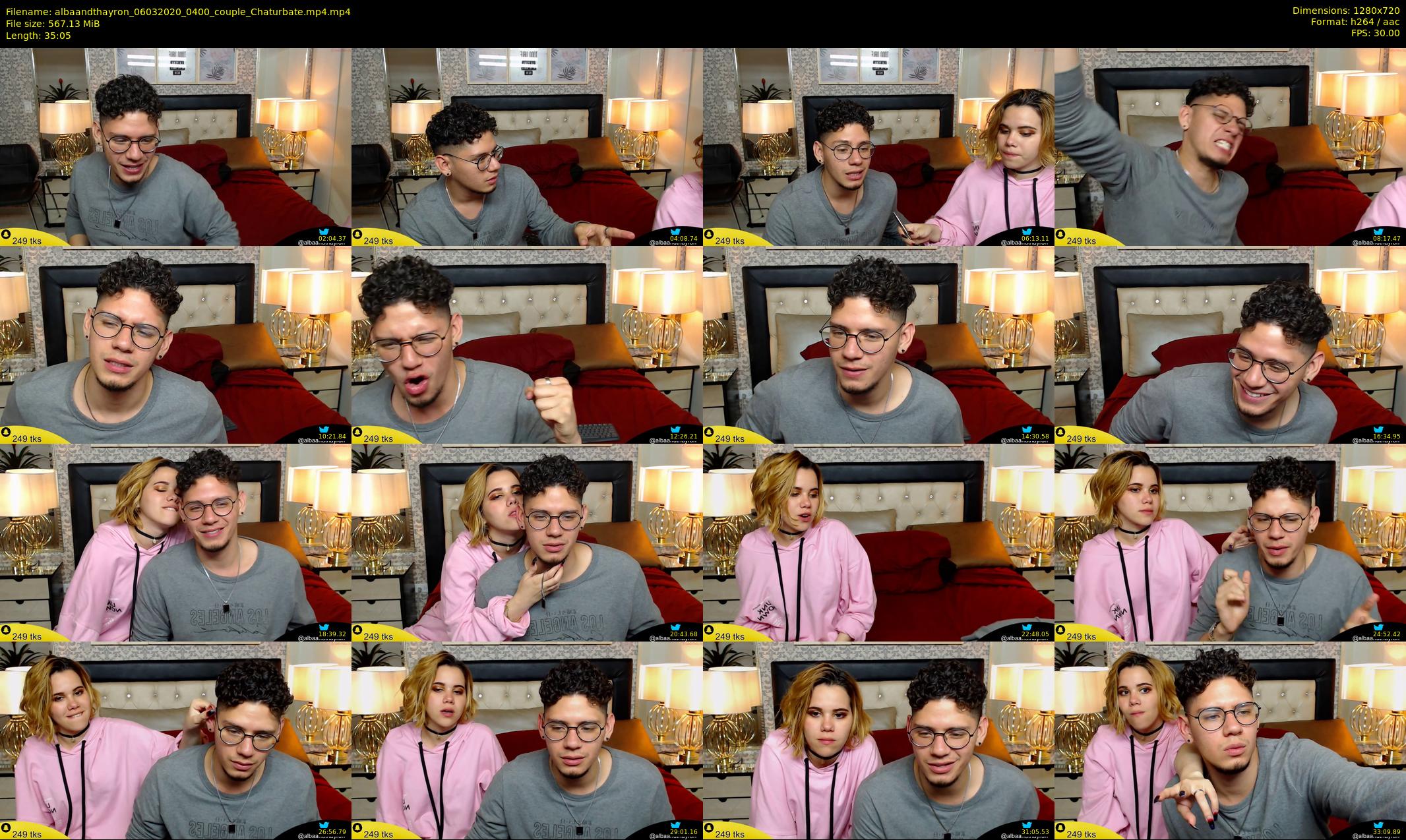 albaandthayron — 36 minute Chaturbate couple cam show recording, 720p, Mar 6, 2020