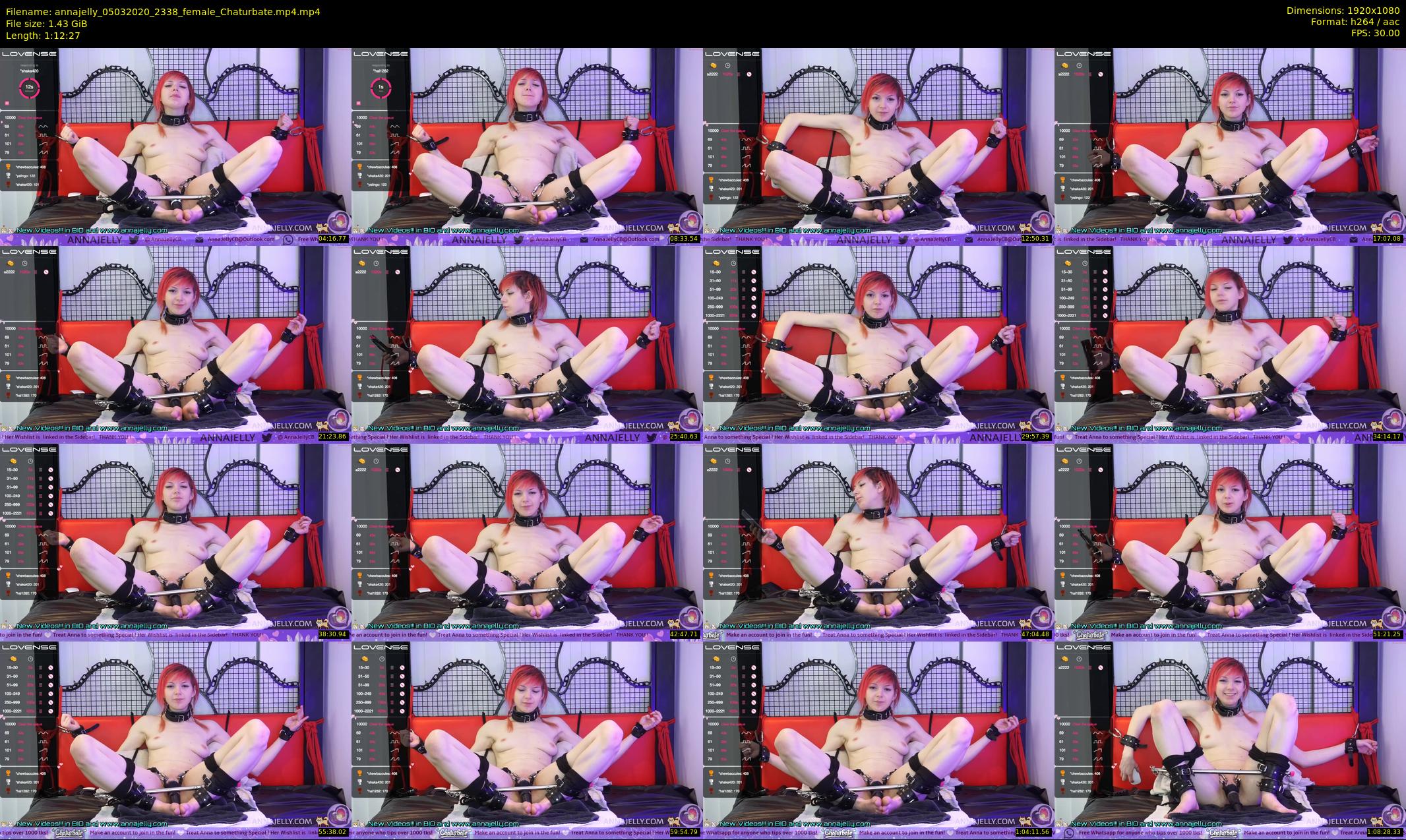 annajelly — 73 minute Chaturbate couple cam show recording, 1080p, Mar 5, 2020