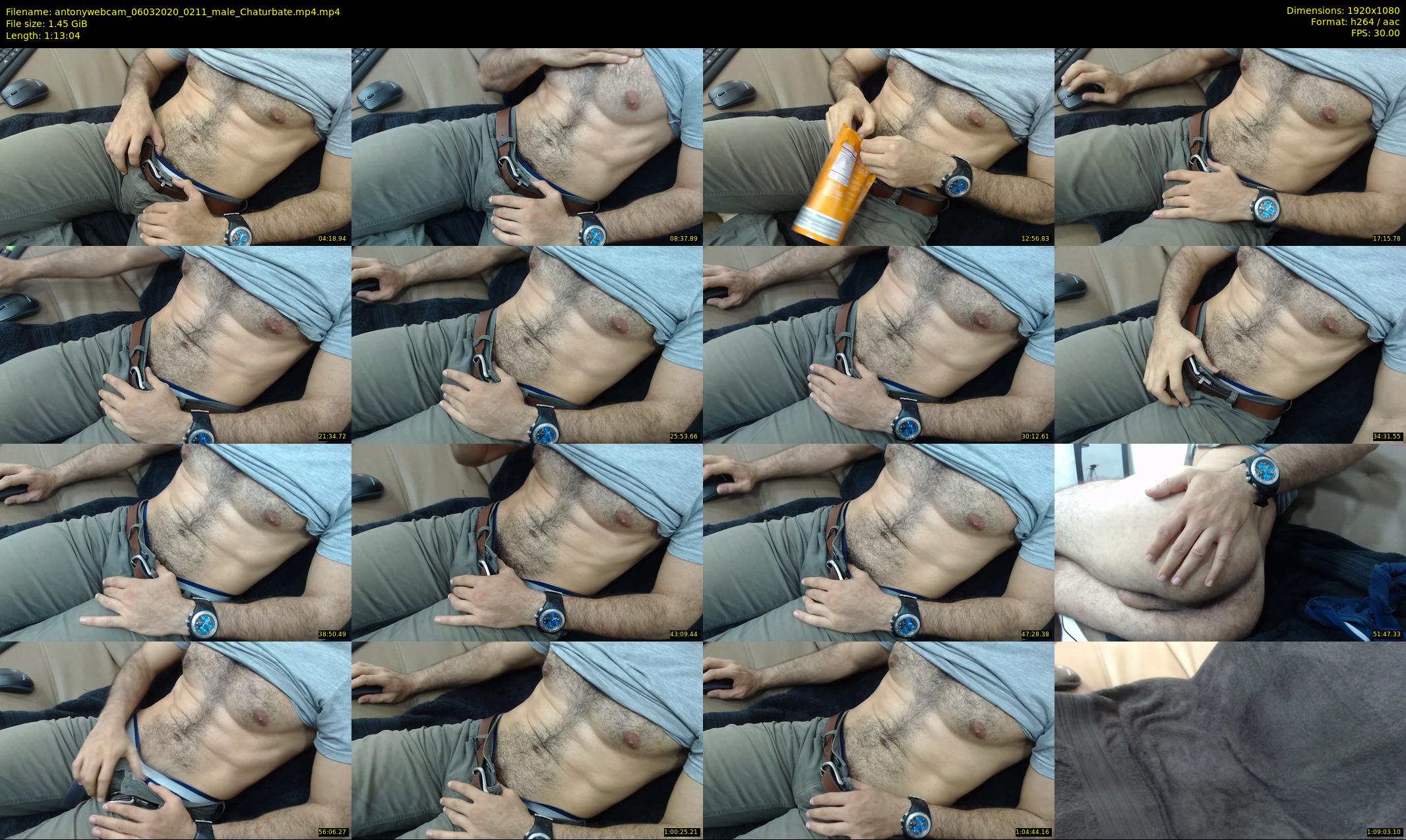 antonywebcam — 74 minute Chaturbate male cam show recording, 1080p, Mar 6, 2020