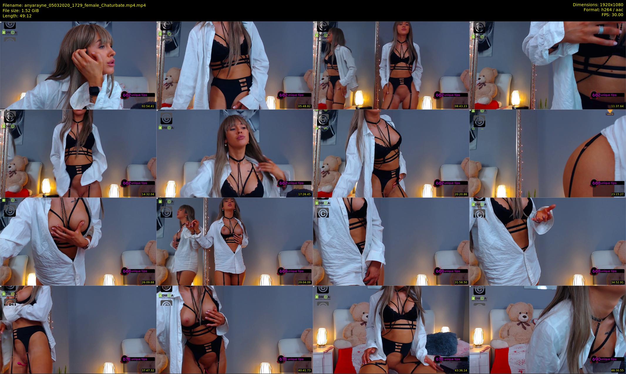 anyarayne — 50 minute Chaturbate female cam show recording, 1080p, Mar 5, 2020