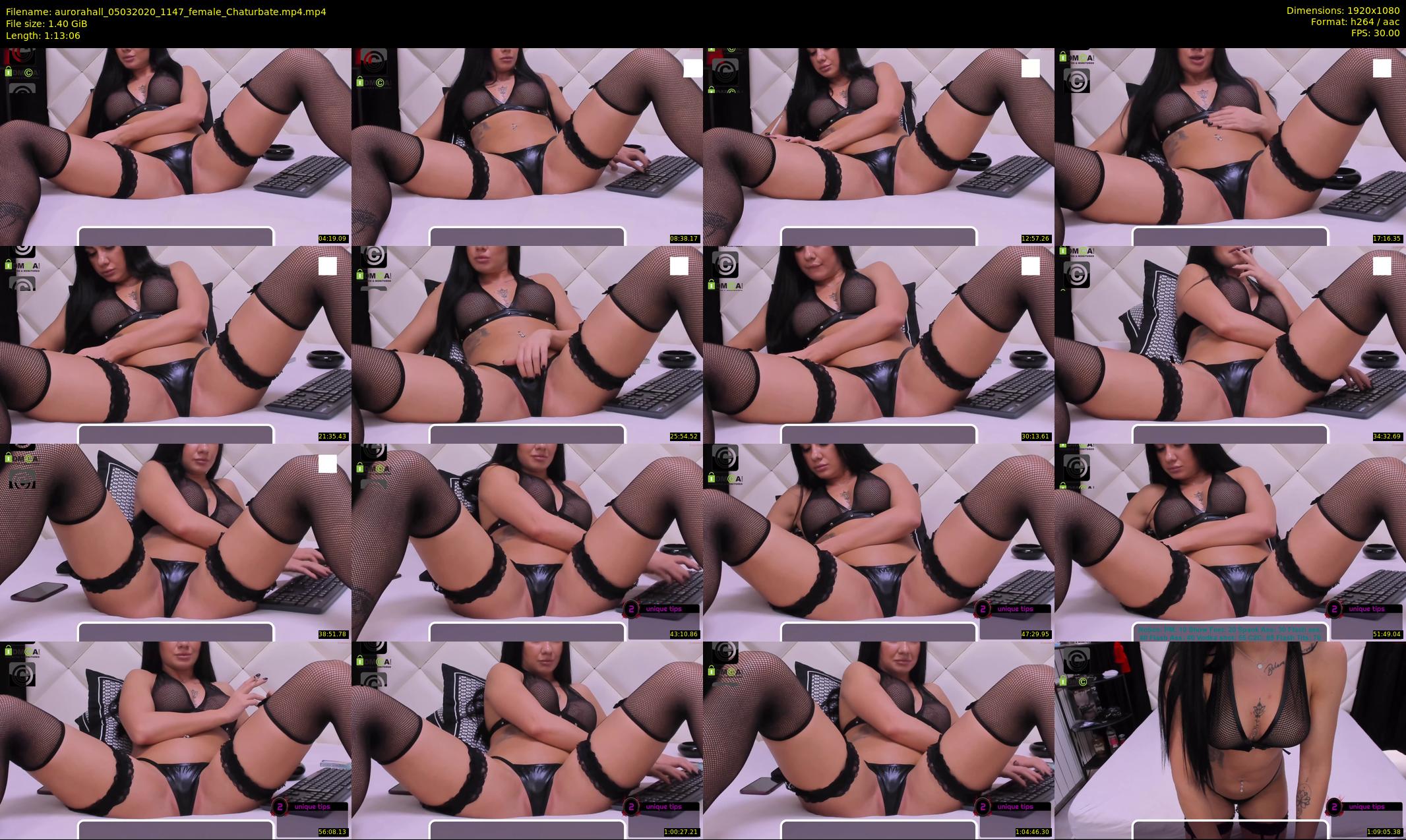aurorahall — 74 minute Chaturbate female cam show recording, 1080p, Mar 5, 2020