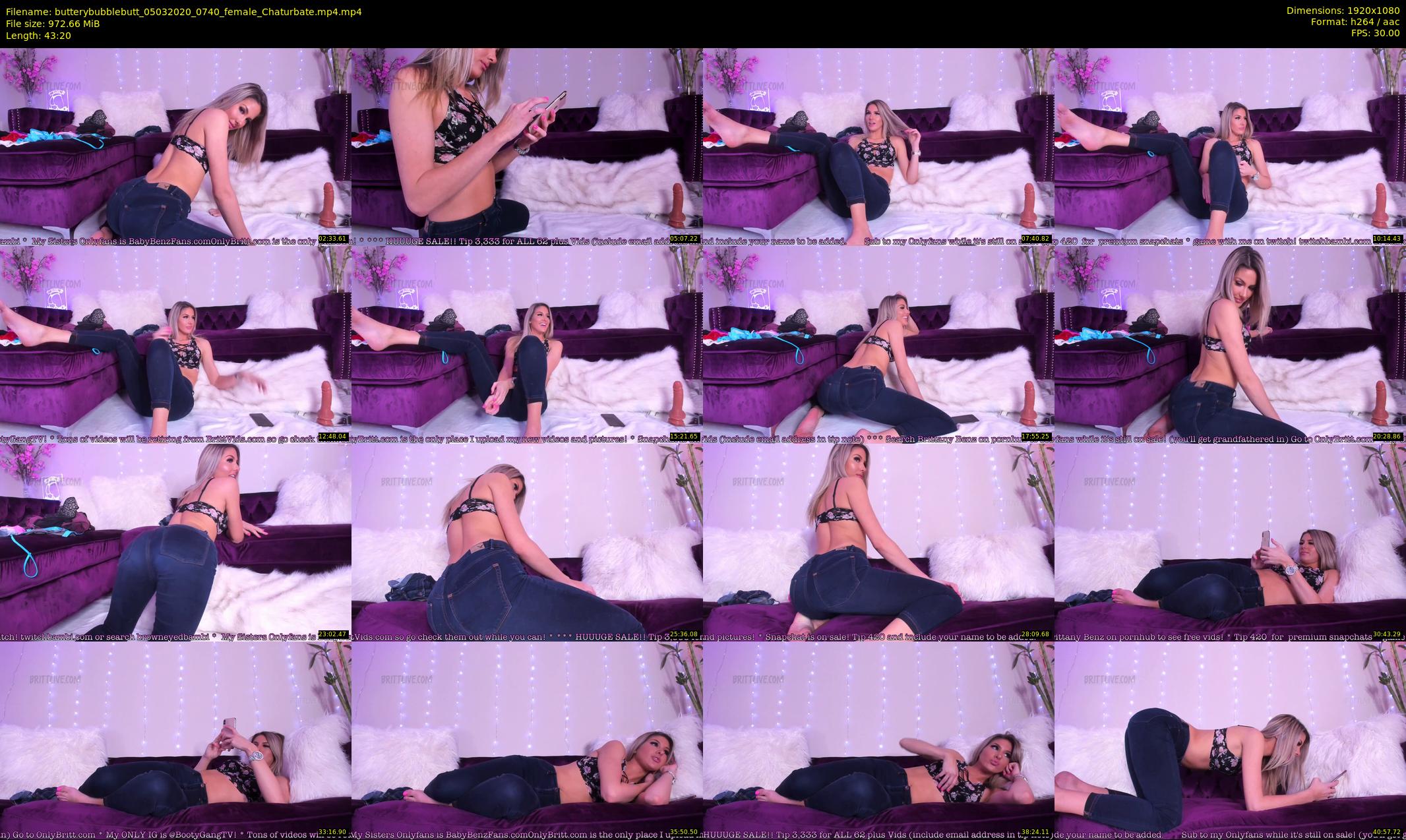 butterybubblebutt — 44 minute Chaturbate couple cam show recording, 1080p, Mar 5, 2020