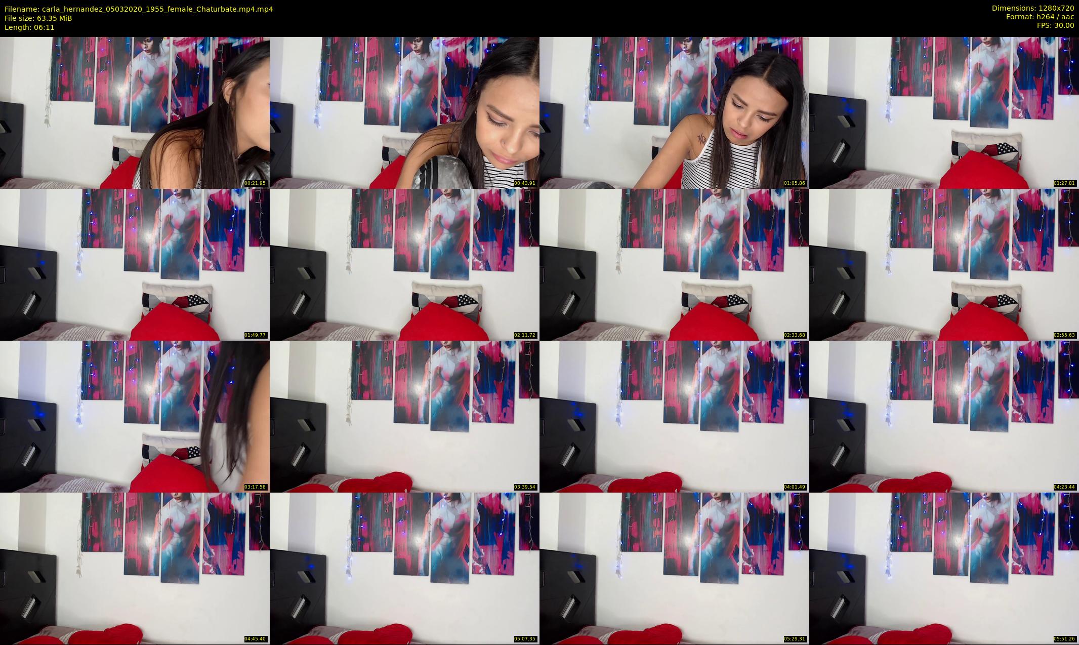 carla_hernandez — 7 minute Chaturbate female cam show recording, 720p, Mar 5, 2020