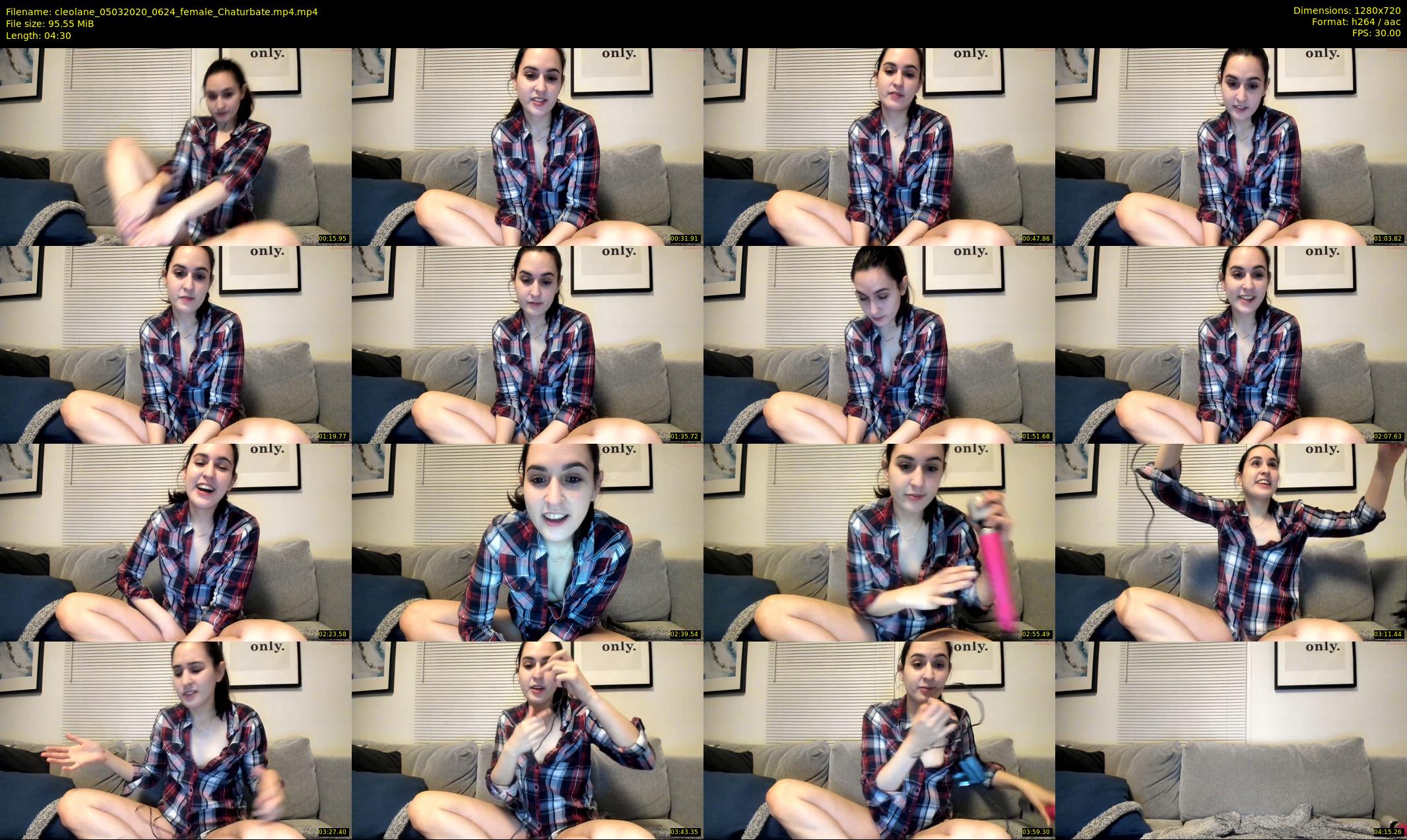 cleolane — 5 minute Chaturbate female cam show recording, 720p, Mar 5, 2020