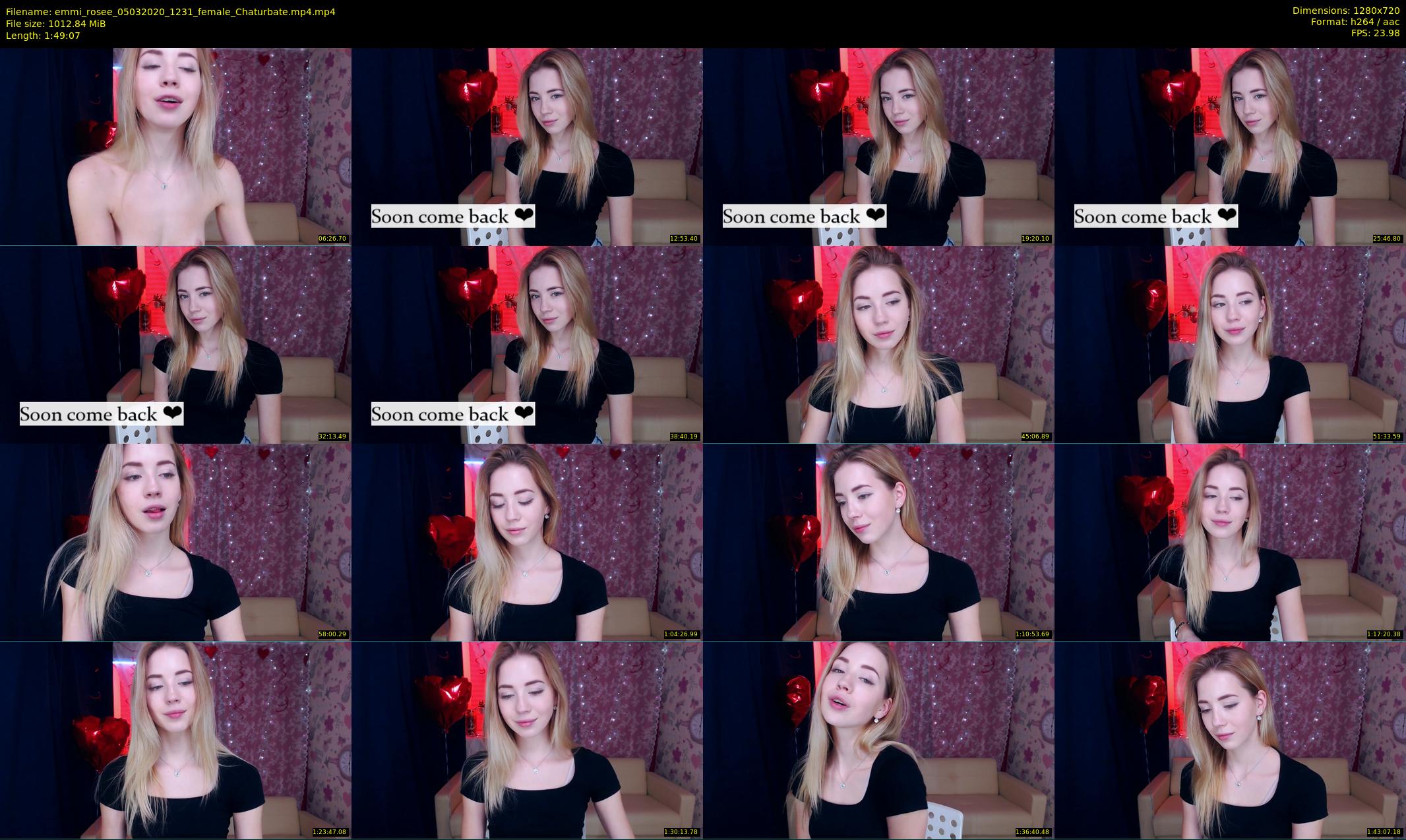 emmi_rosee — 110 minute Chaturbate female cam show recording, 720p, Mar 5, 2020
