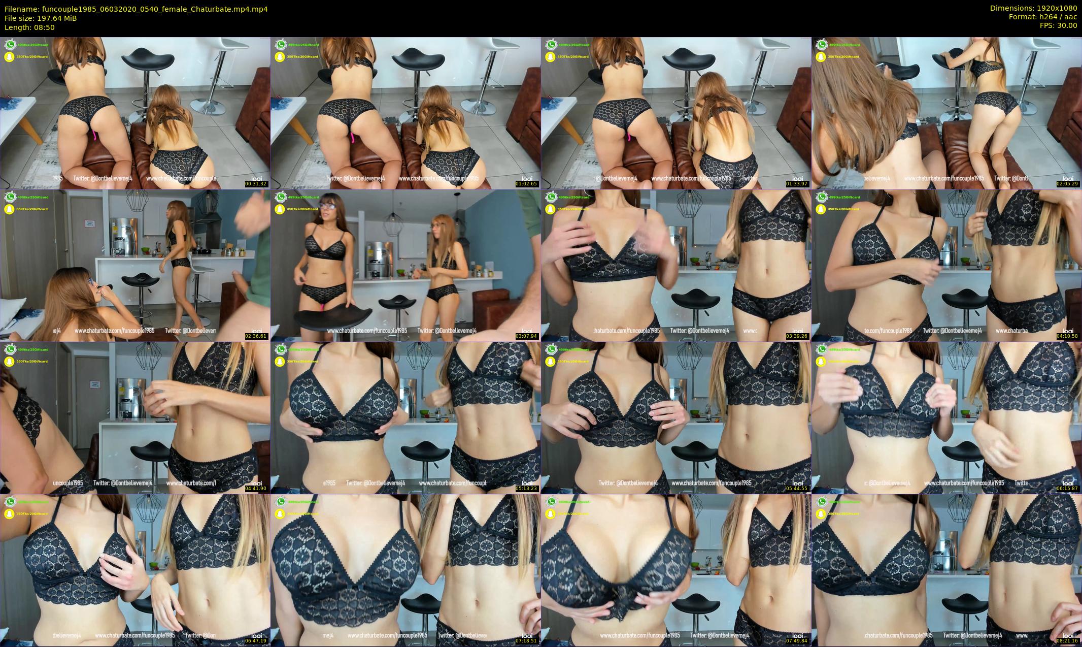 funcouple1985 — 9 minute Chaturbate couple cam show recording, 1080p, Mar 6, 2020