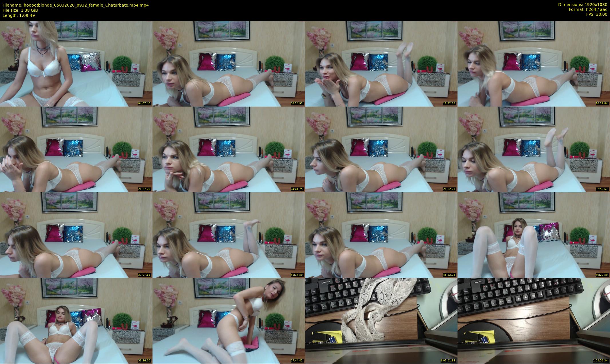 hooootblonde — 70 minute Chaturbate female cam show recording, 1080p, Mar 5, 2020