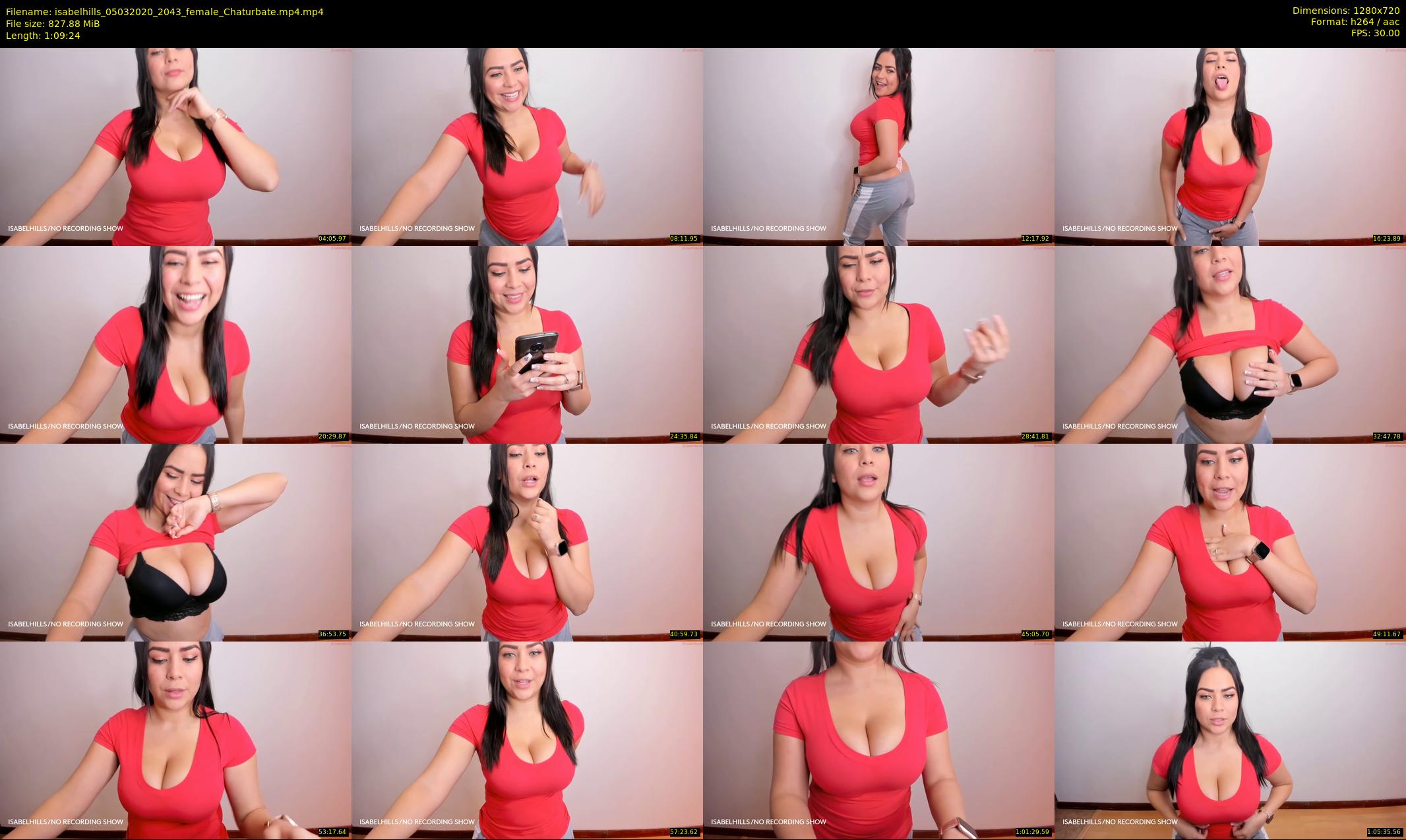 isabelhills — 70 minute Chaturbate female cam show recording, 720p, Mar 5, 2020