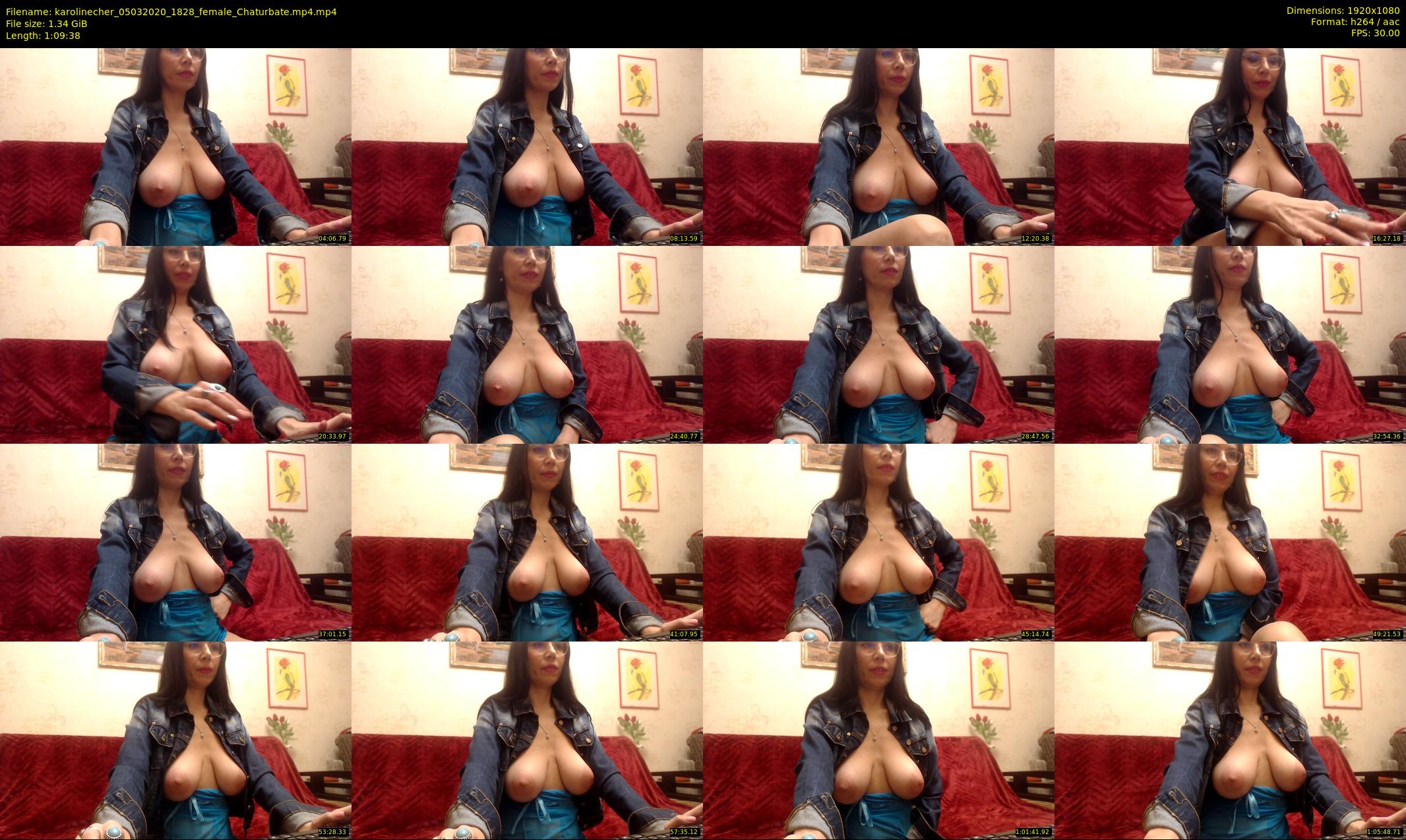 karolinecher — 70 minute Chaturbate female cam show recording, 1080p, Mar 5, 2020