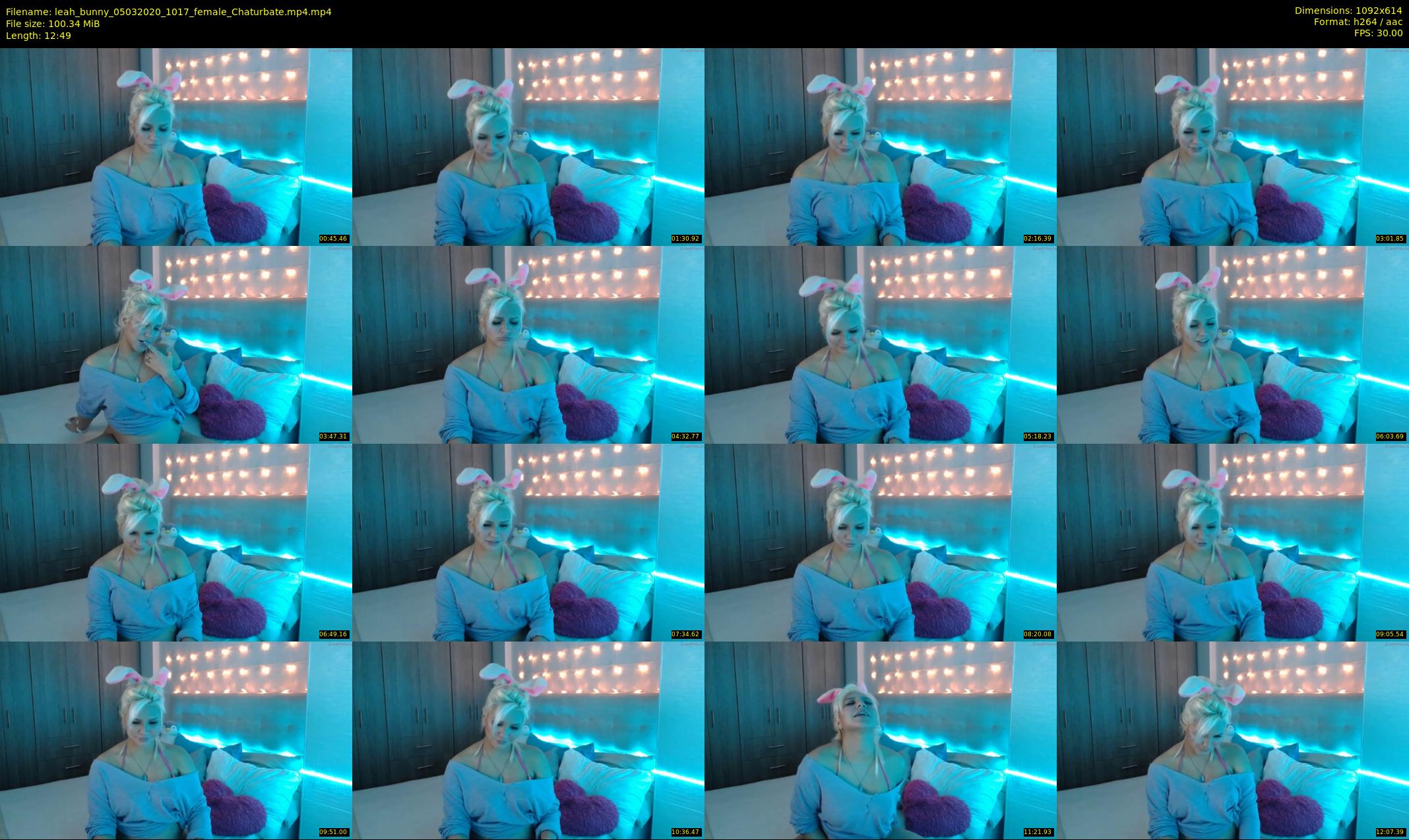 leah_bunny — 13 minute Chaturbate female cam show recording, 480p, Mar 5, 2020