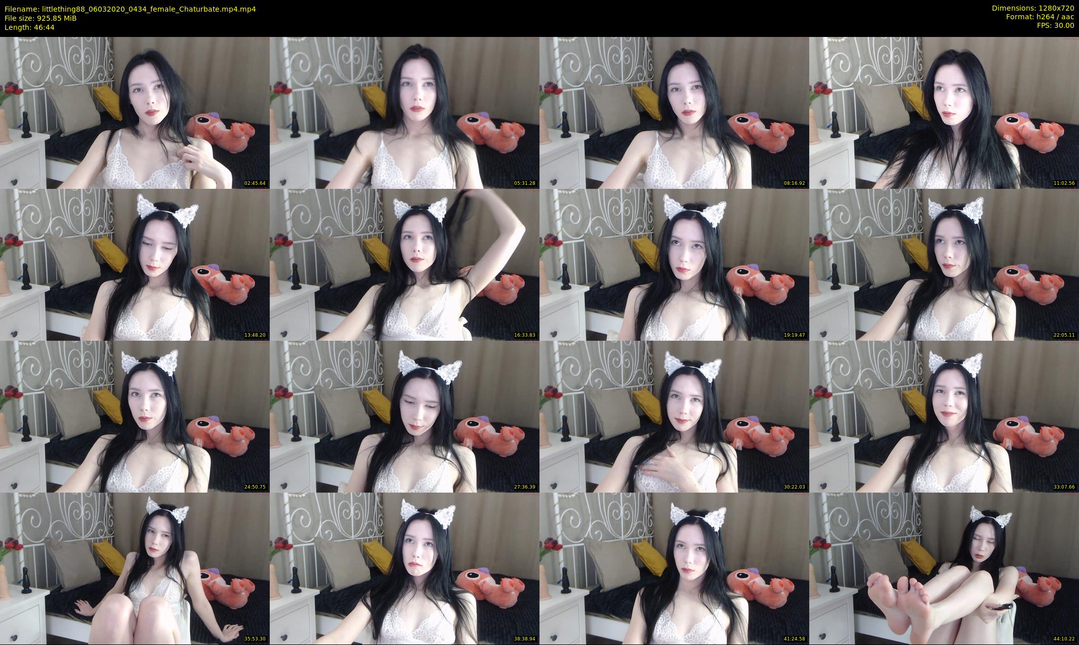 littlething88 — 47 minute Chaturbate female cam show recording, 720p, Mar 6, 2020