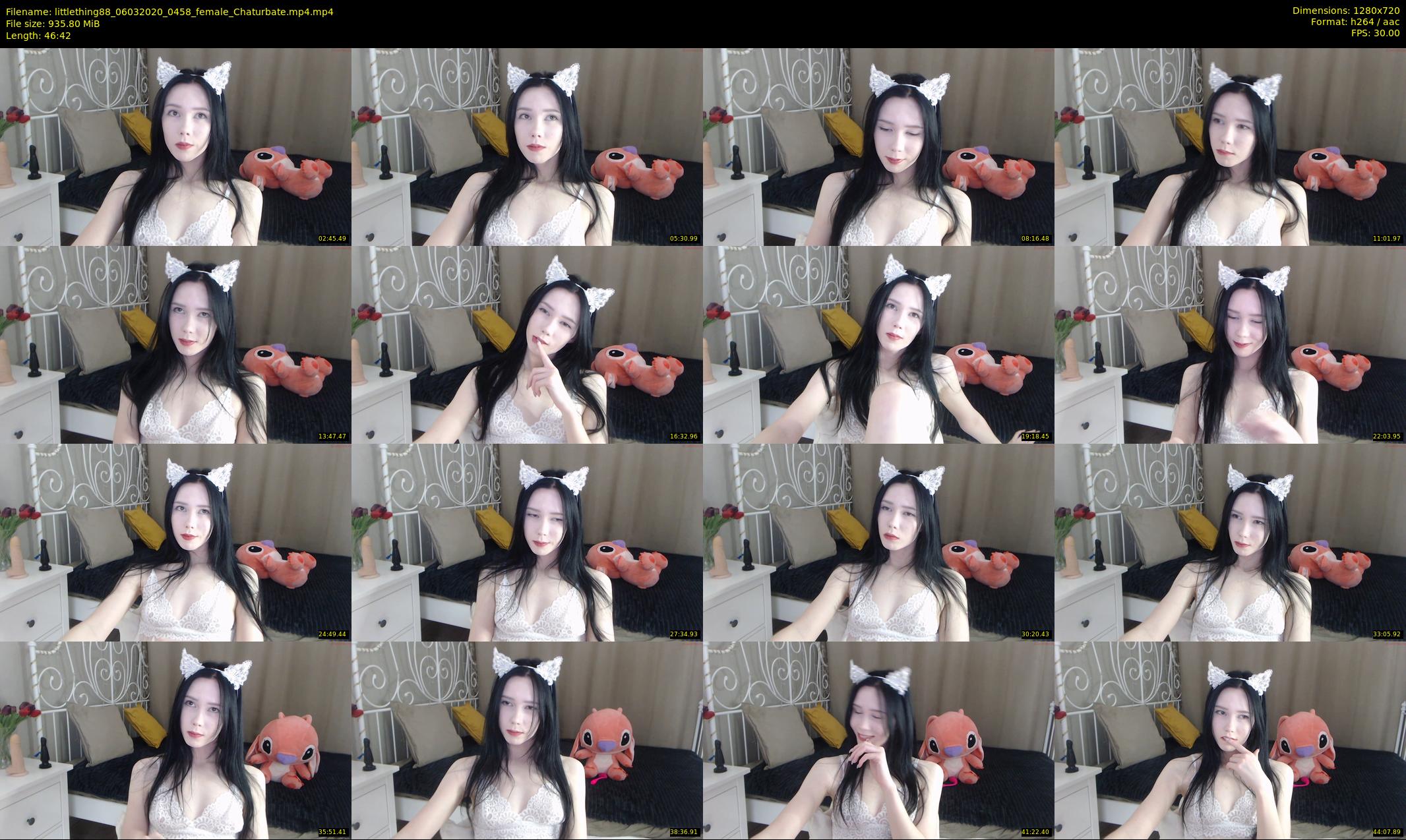 littlething88 — 47 minute Chaturbate female cam show recording, 720p, Mar 6, 2020