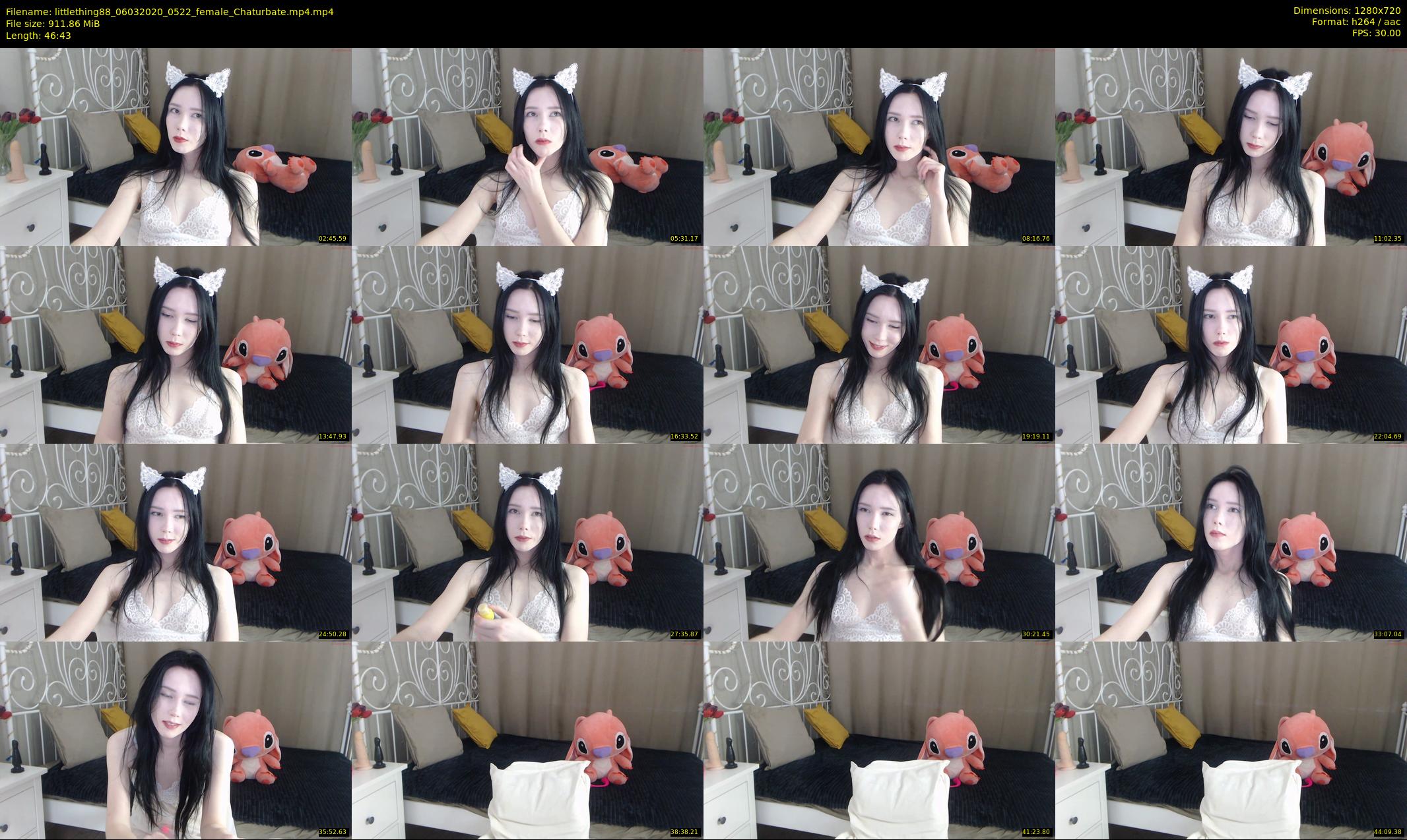 littlething88 — 47 minute Chaturbate female cam show recording, 720p, Mar 6, 2020