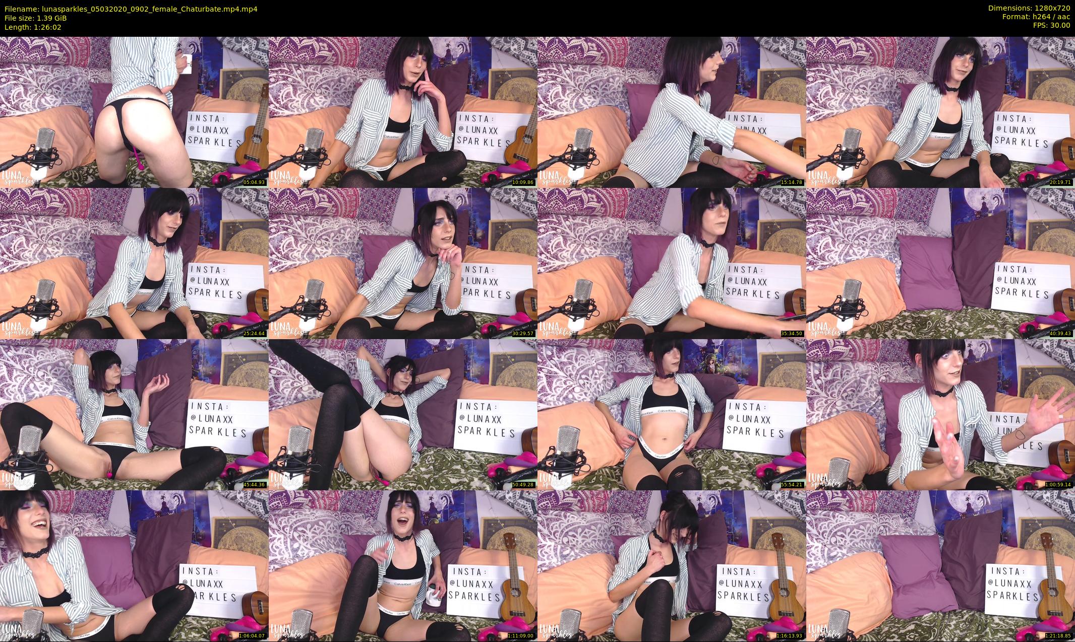 lunasparkles — 87 minute Chaturbate female cam show recording, 720p, Mar 5, 2020