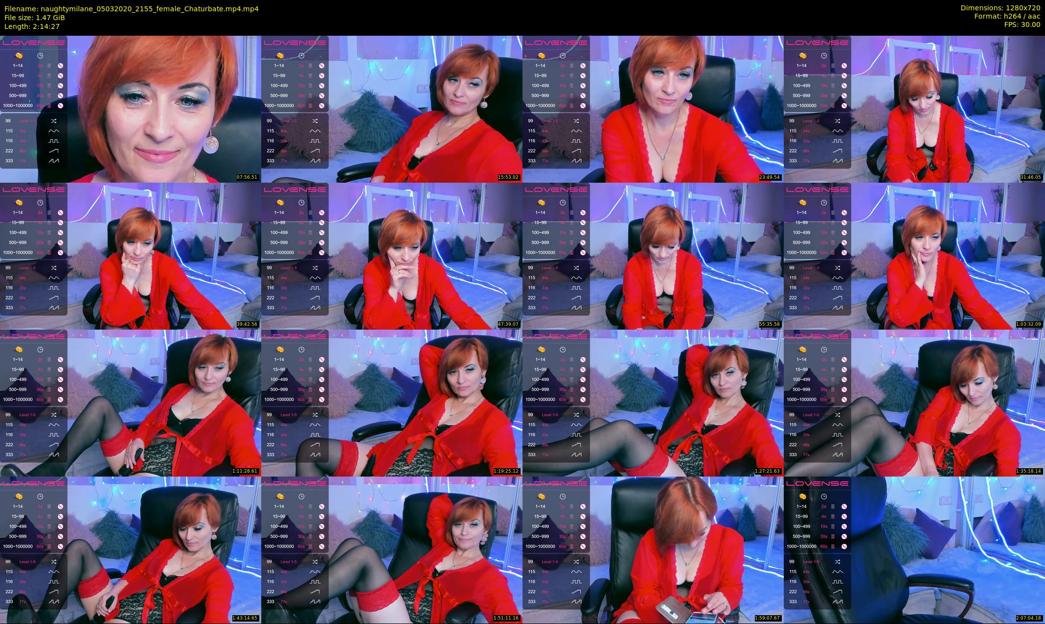 naughtymilane — 135 minute Chaturbate female cam show recording, 720p, Mar 5, 2020