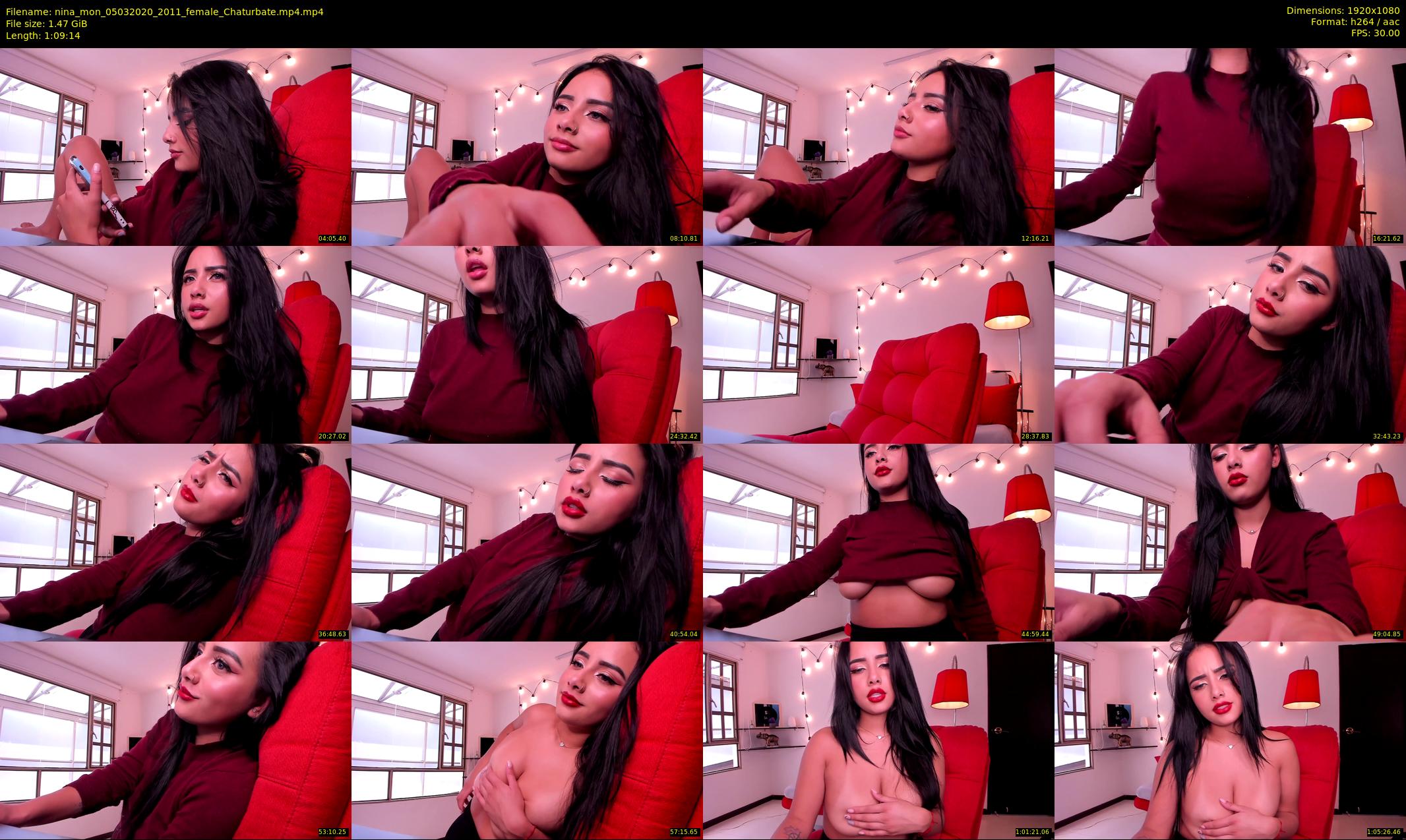 nina_mon — 70 minute Chaturbate female cam show recording, 1080p, Mar 5, 2020
