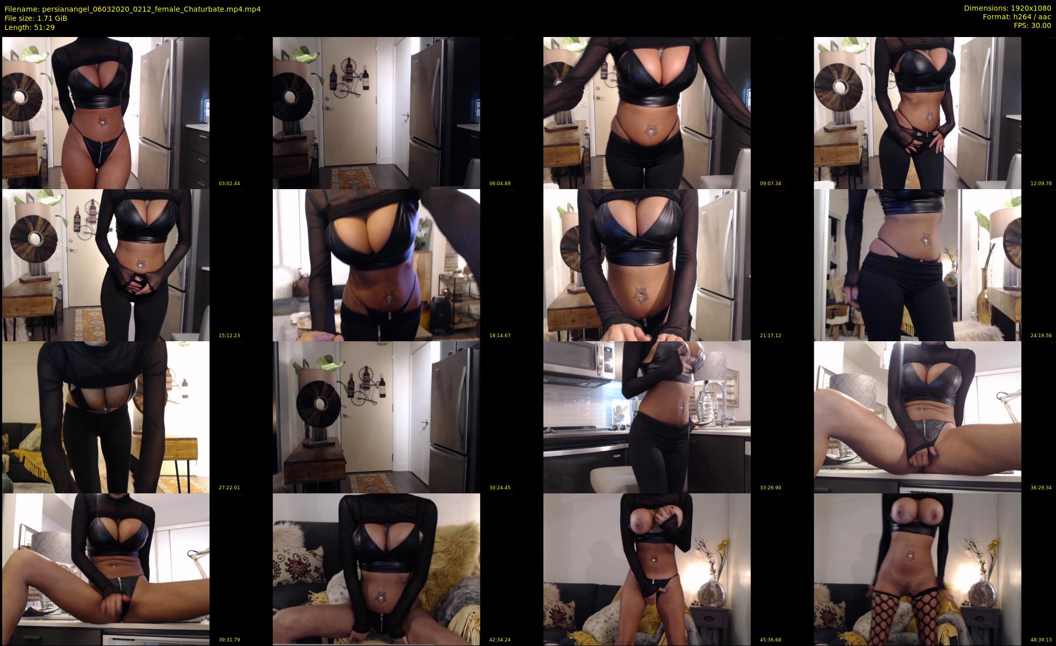 persianangel — 52 minute Chaturbate female cam show recording, 1080p, Mar 6, 2020