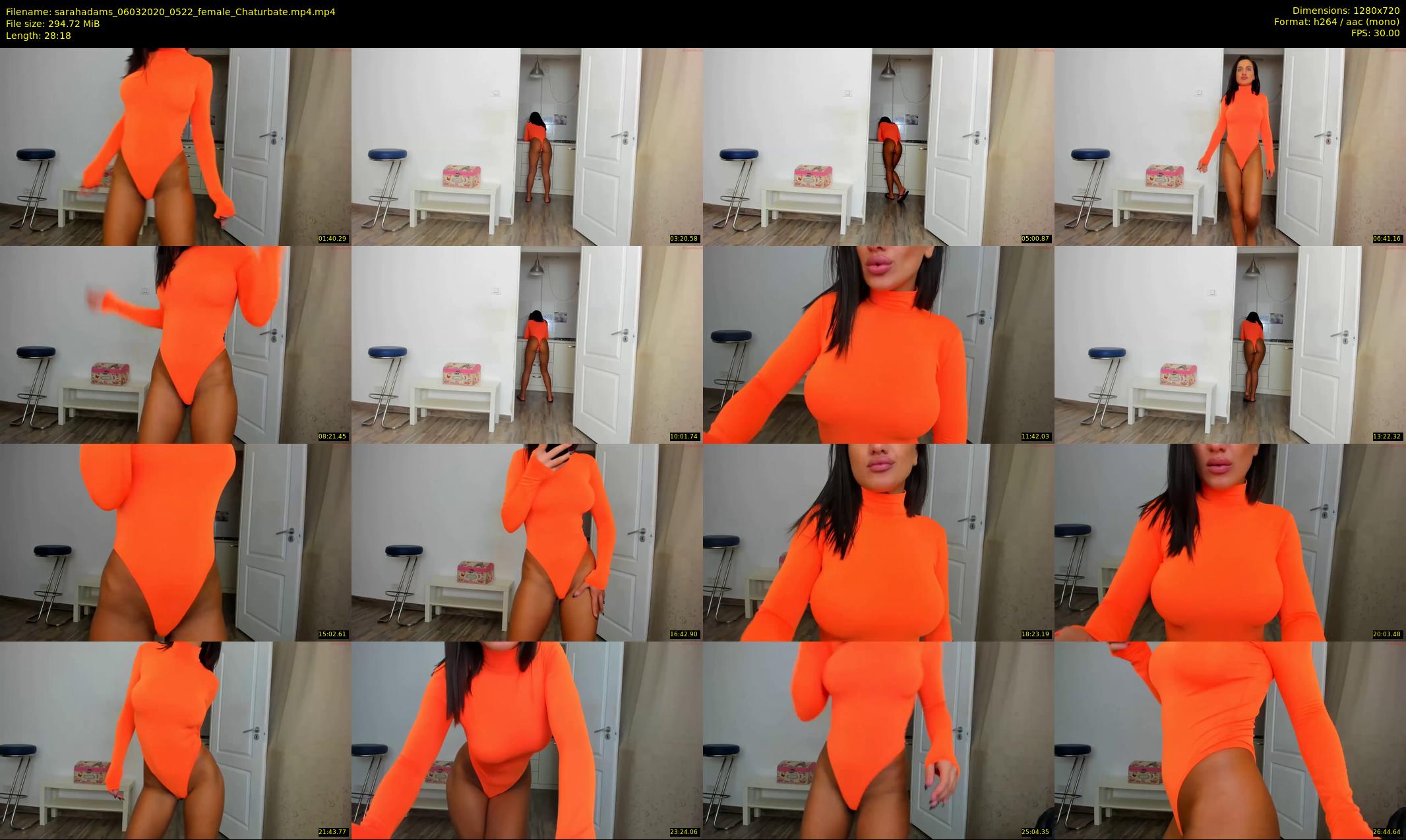 sarahadams — 29 minute Chaturbate female cam show recording, 720p, Mar 6, 2020