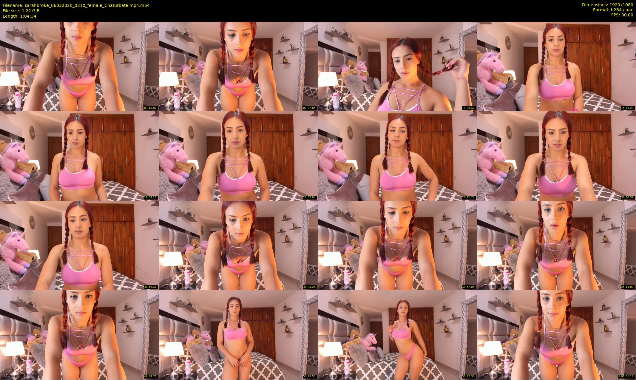 sarahbroke — 65 minute Chaturbate female cam show recording, 1080p, Mar 6, 2020