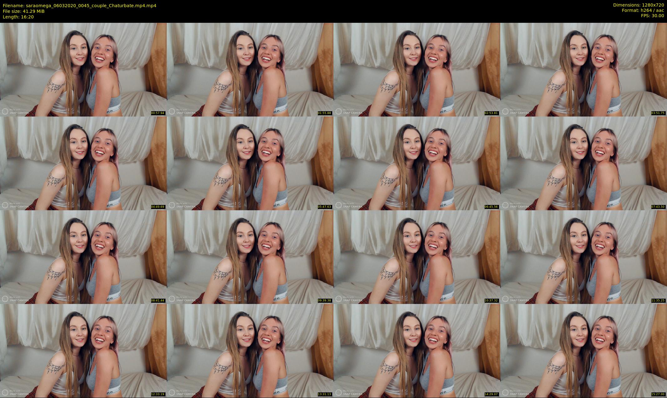 saraomega — 17 minute Chaturbate couple cam show recording, 720p, Mar 6, 2020